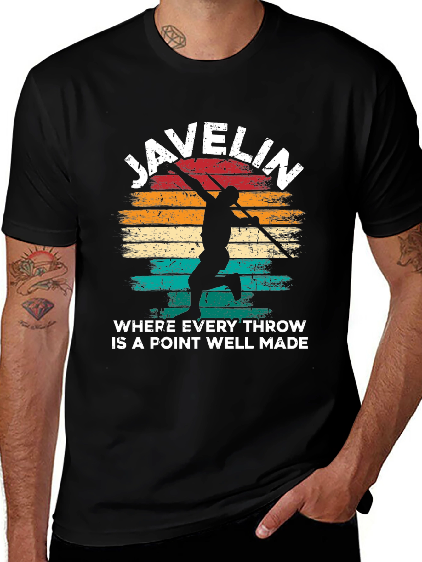 Variant 19 of Javelin Throw T-Shirt - Every Throw a Point Well Made