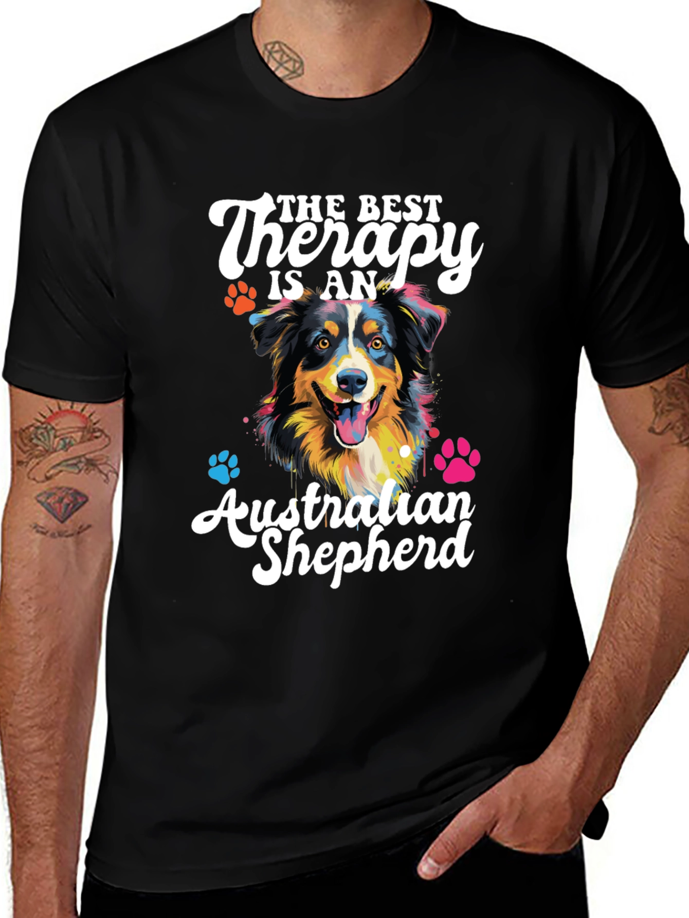 Australian Shepherd Therapy Dog T-Shirt