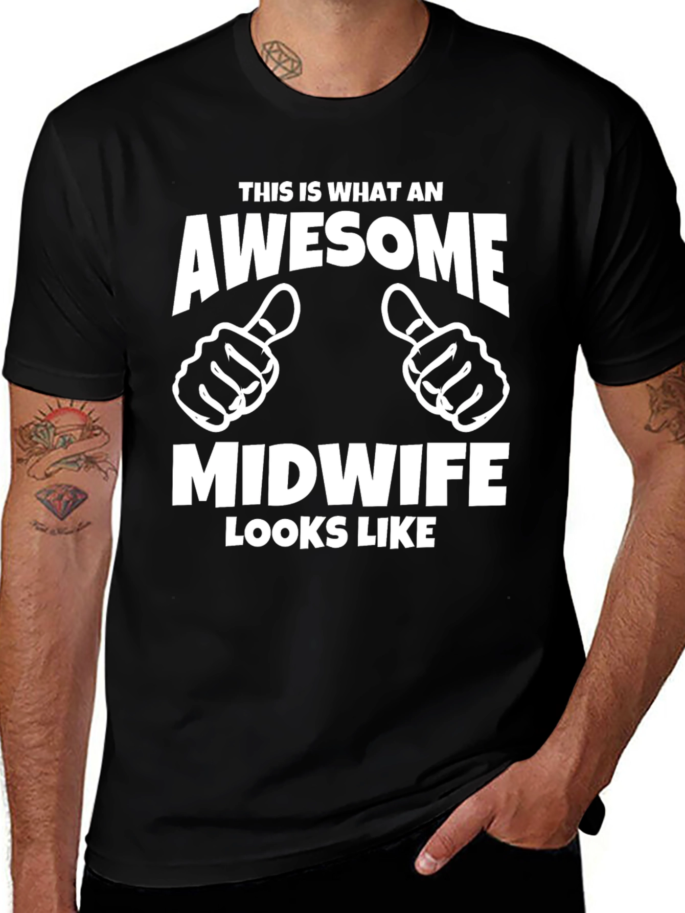 Variant 5 of Awesome Midwife T-Shirt