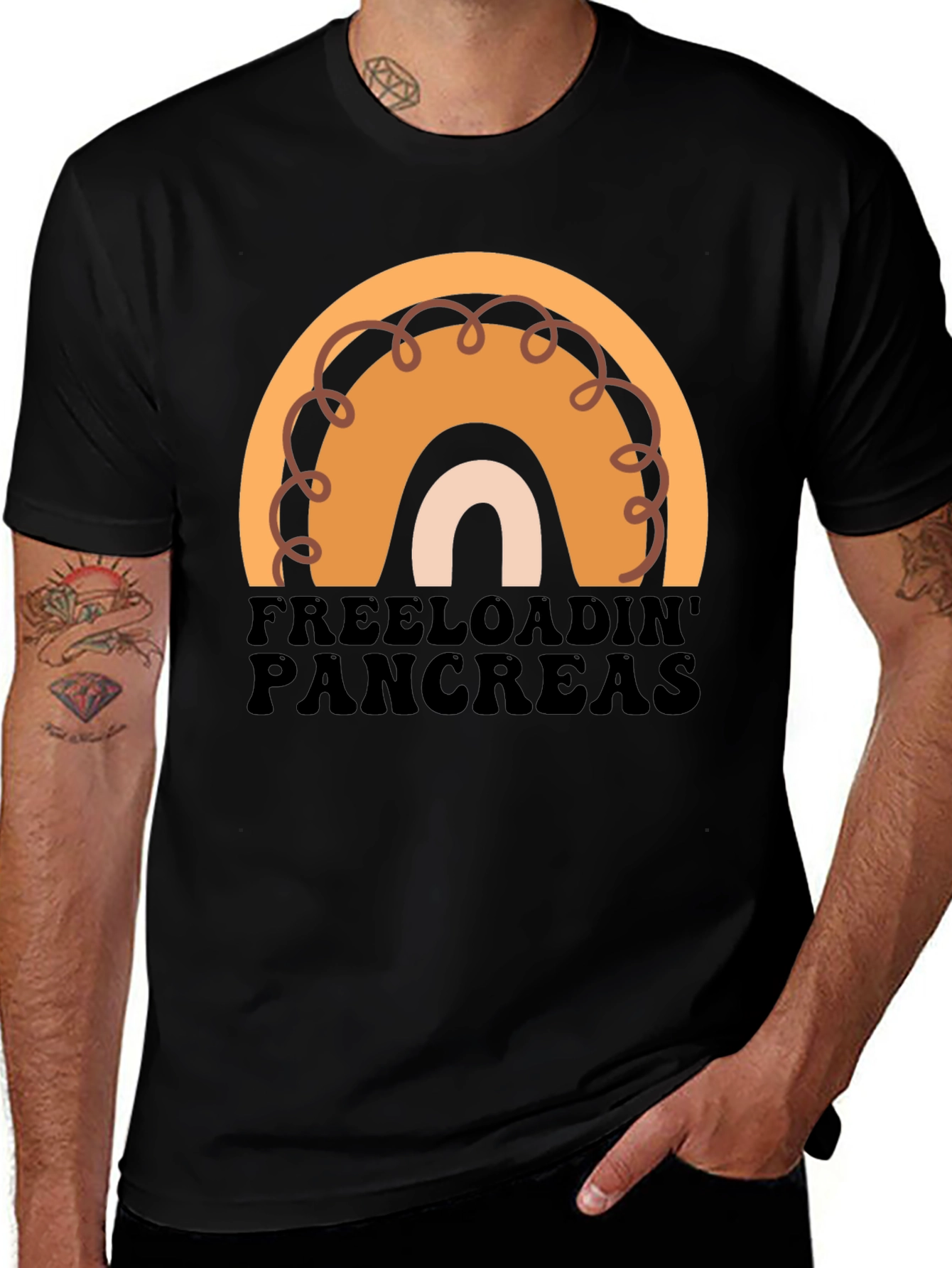 Variant 17 of Freeloadin' Pancreas T-Shirt