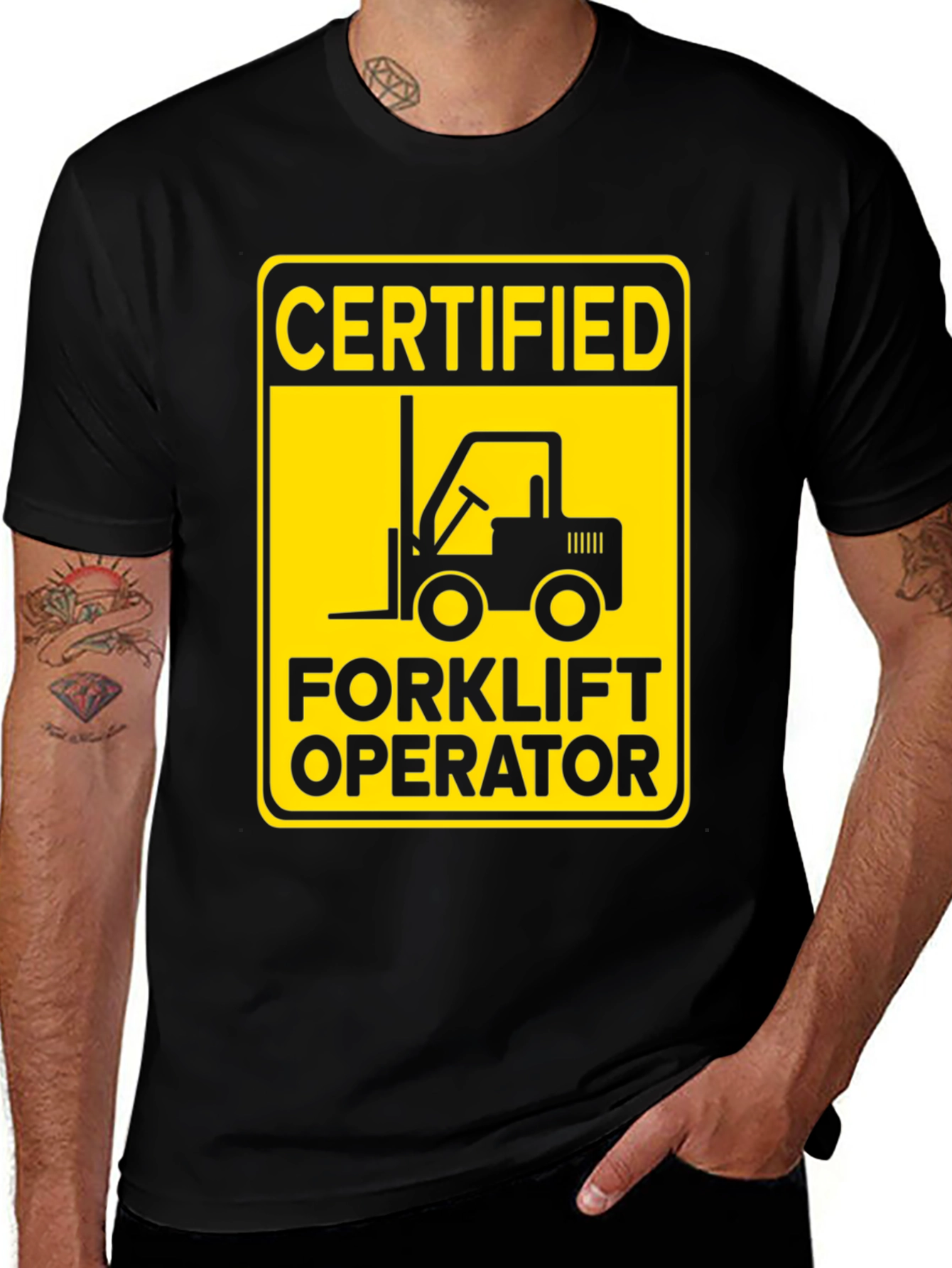 Certified Forklift Operator Graphic T-Shirt