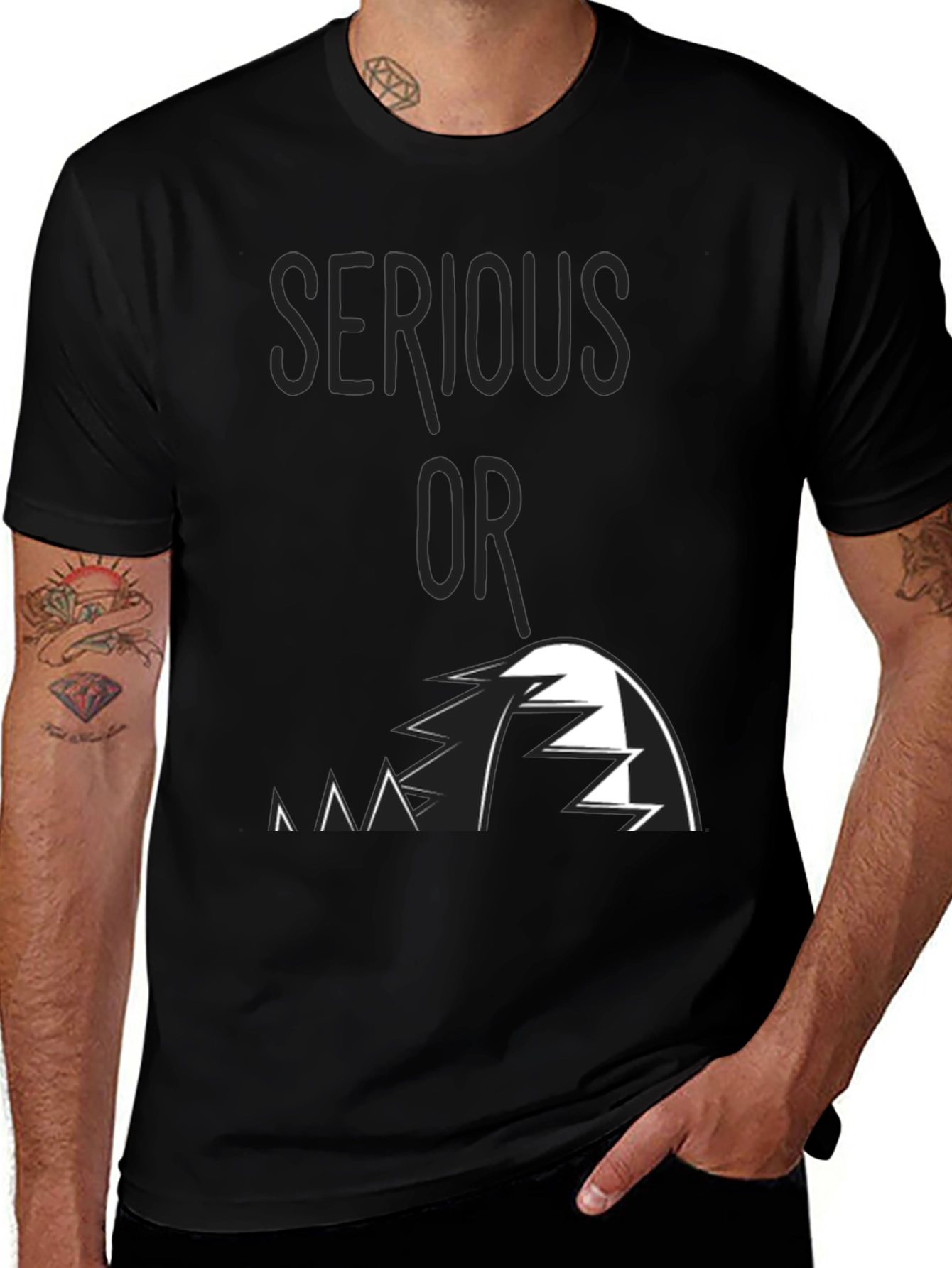Variant 11 of Serious Or Shark T-Shirt