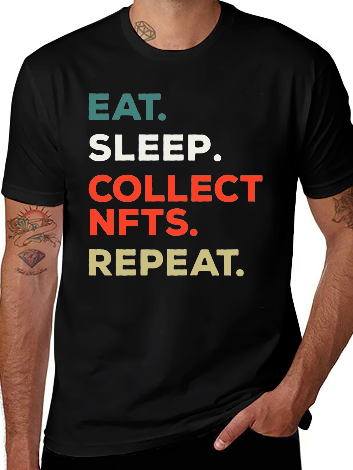 Eat Sleep Collect NFTs Repeat T-Shirt