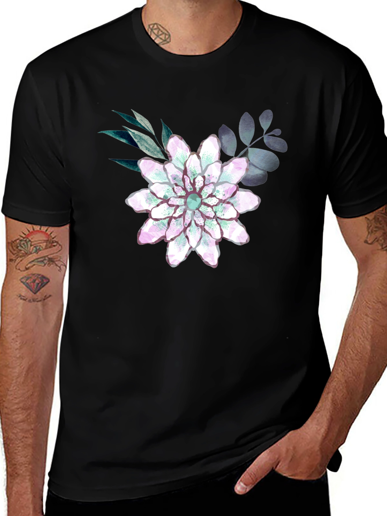 Variant 11 of Floral Graphic Print T-Shirt