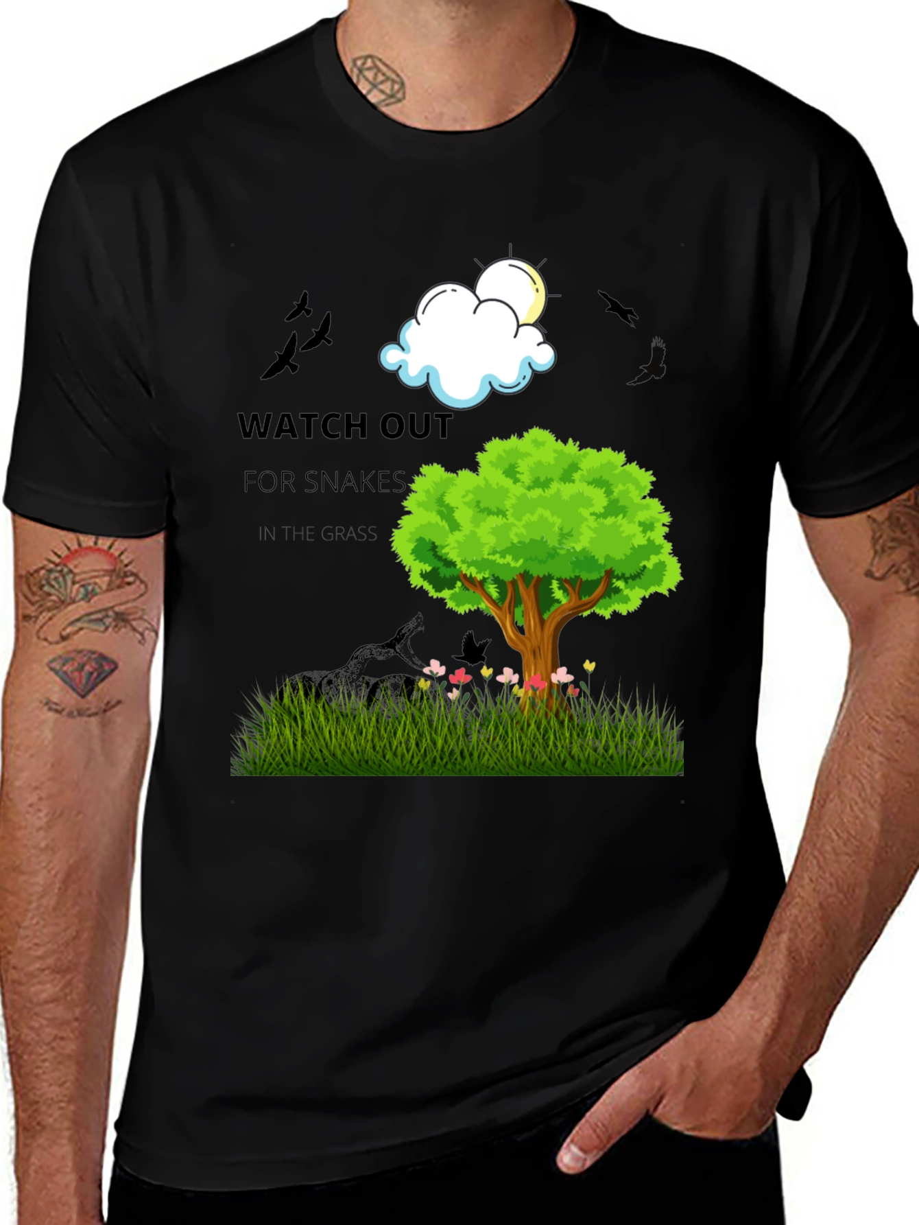 Variant 19 of Watch Out For Snakes T-Shirt