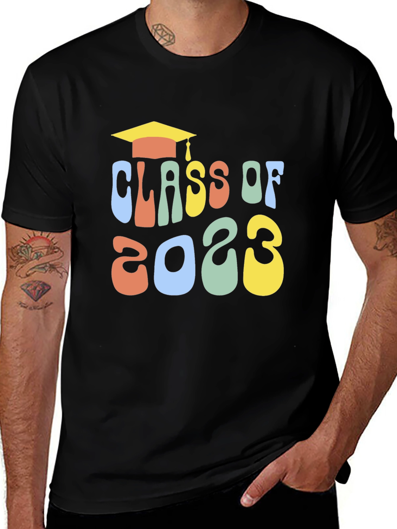Variant 13 of Class of 2023 Retro Graduation T-Shirt