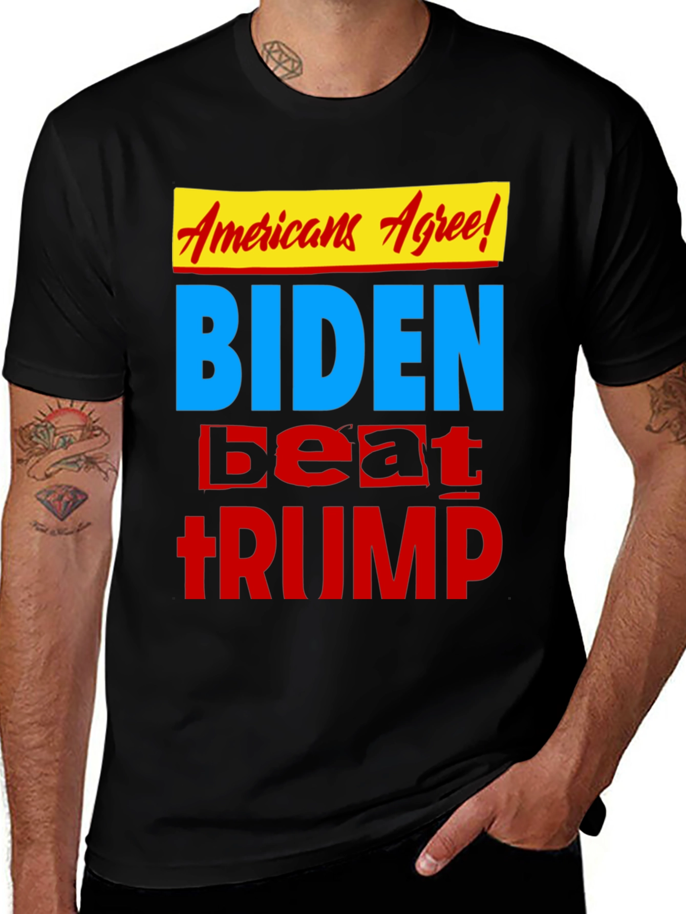 Variant 24 of Biden Beat Trump Graphic Tee