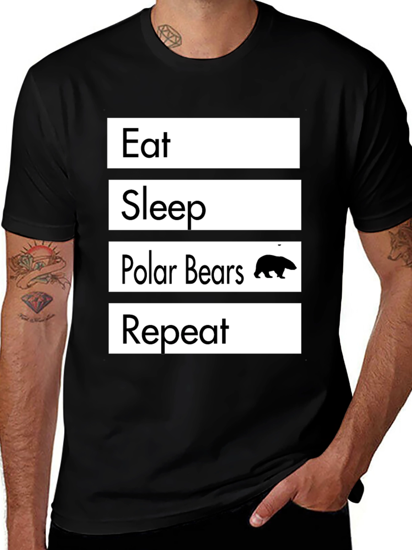 Eat Sleep Polar Bears Repeat T-Shirt