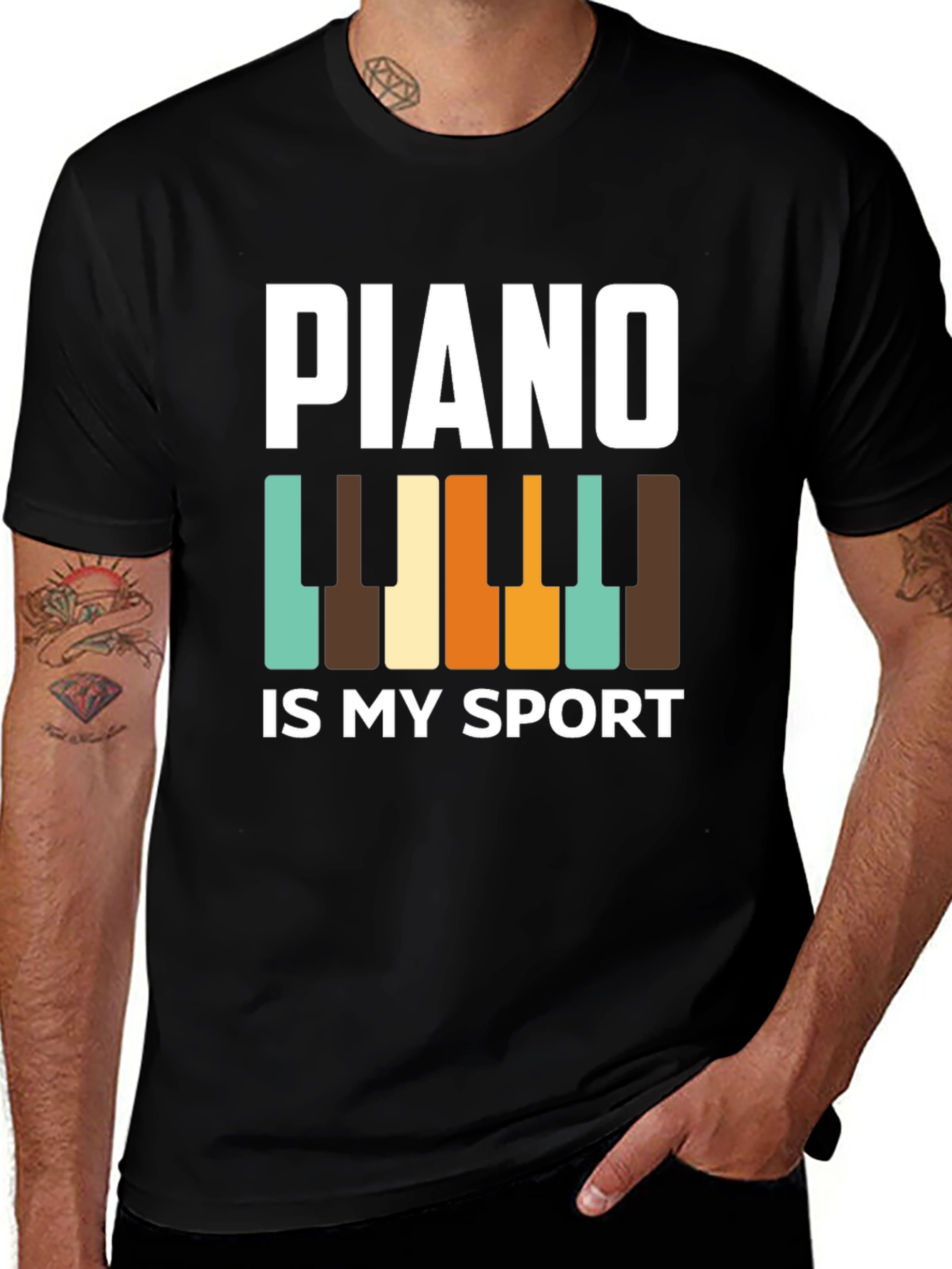 Variant 16 of Piano Is My Sport - Graphic Tee