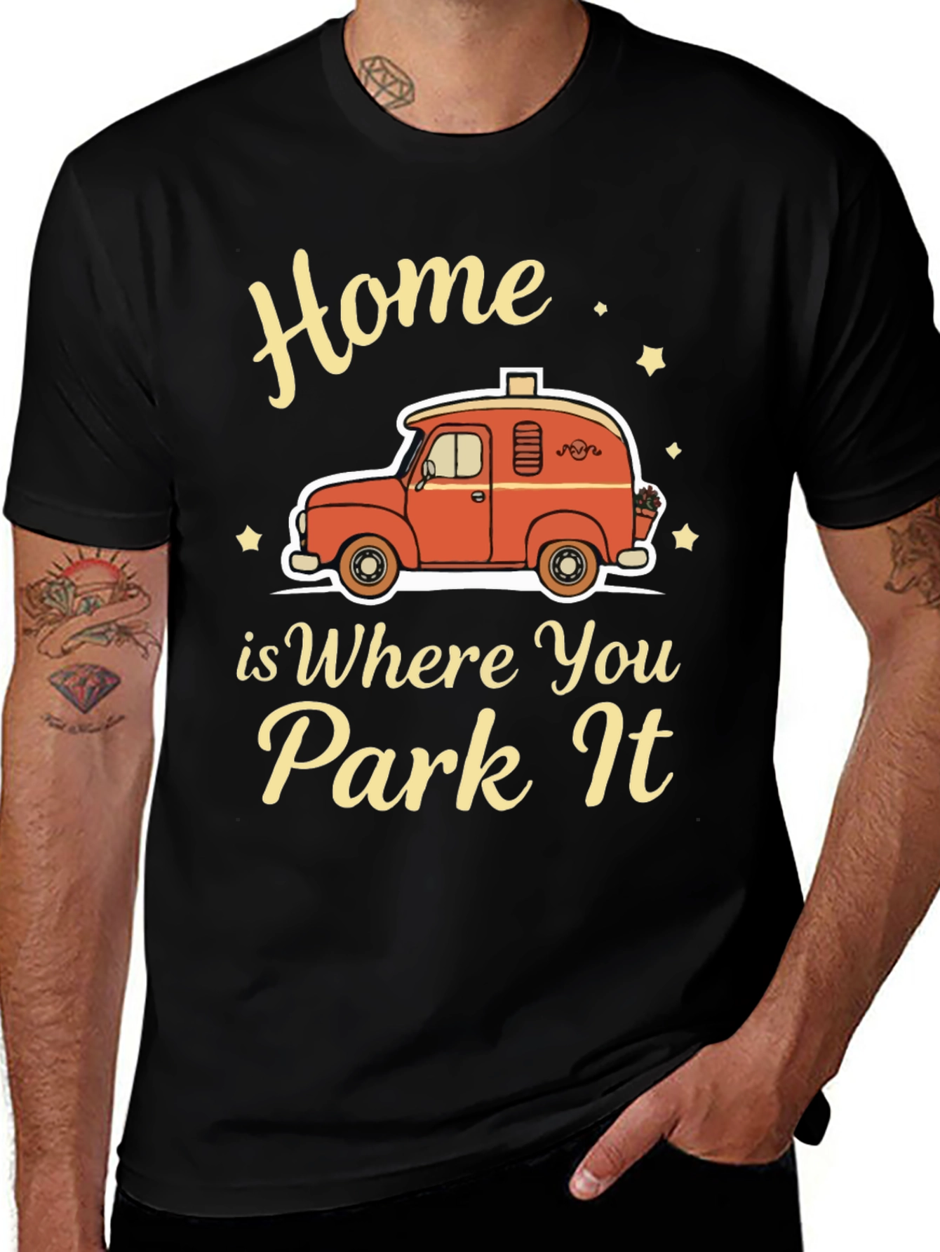Variant 30 of Home is Where You Park It - Camping T-Shirt