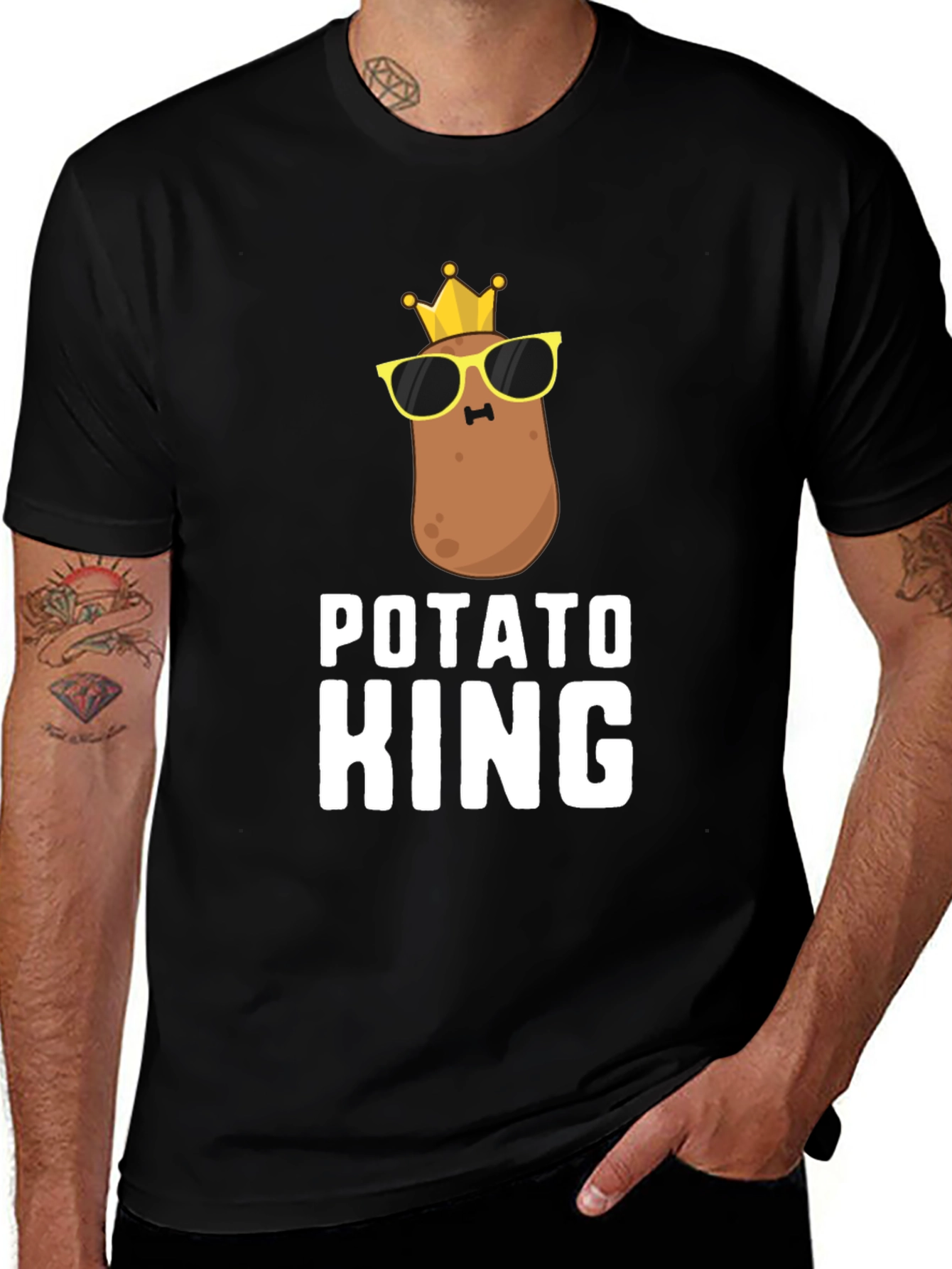 Variant 8 of Potato King T-Shirt - Funny Graphic Tee