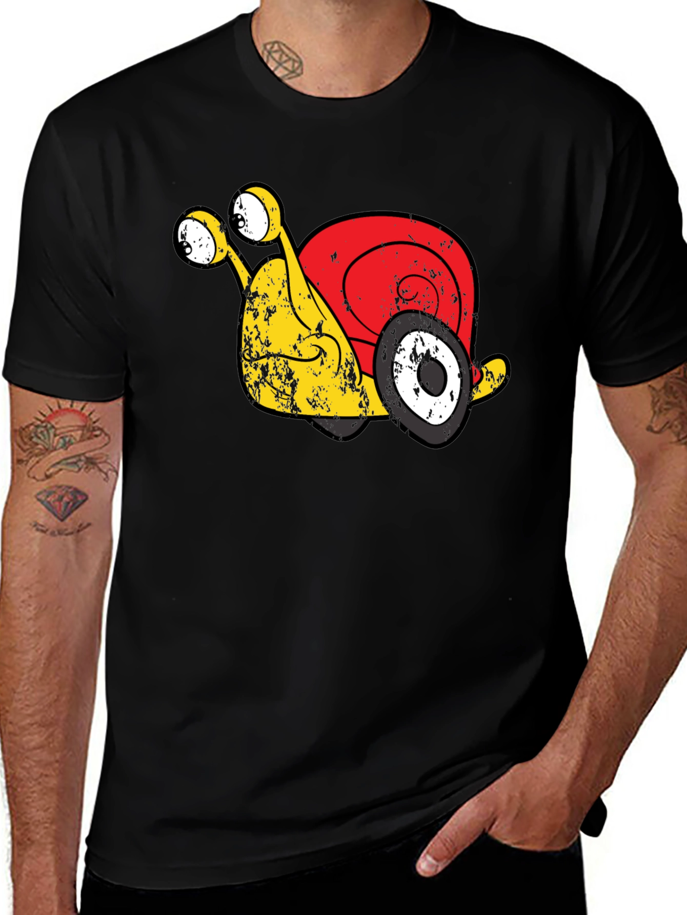 Variant 22 of Funny Snail Race Car T-Shirt - Unique Graphic Tee