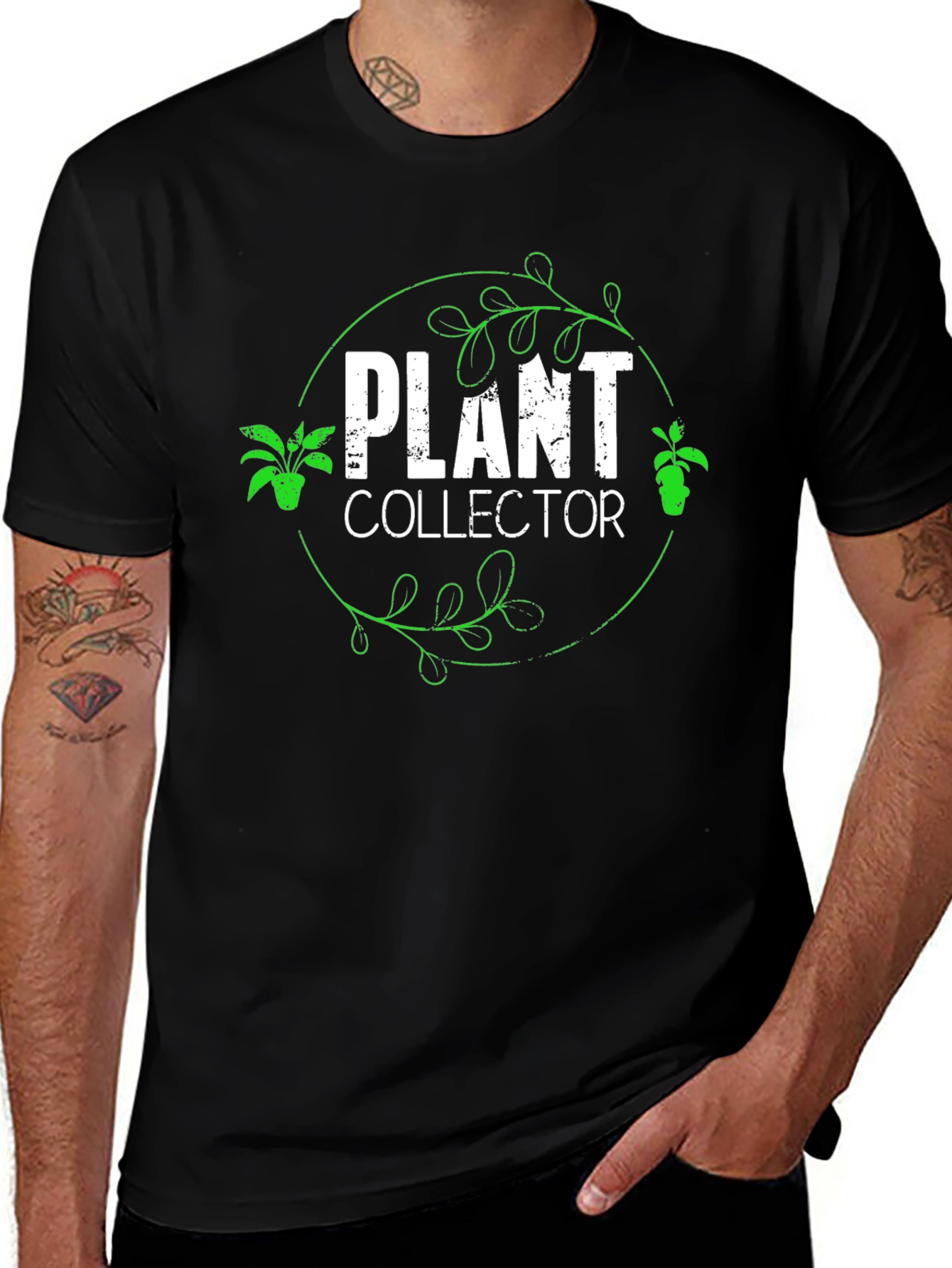 Variant 17 of Plant Collector T-Shirt - Botanical Design