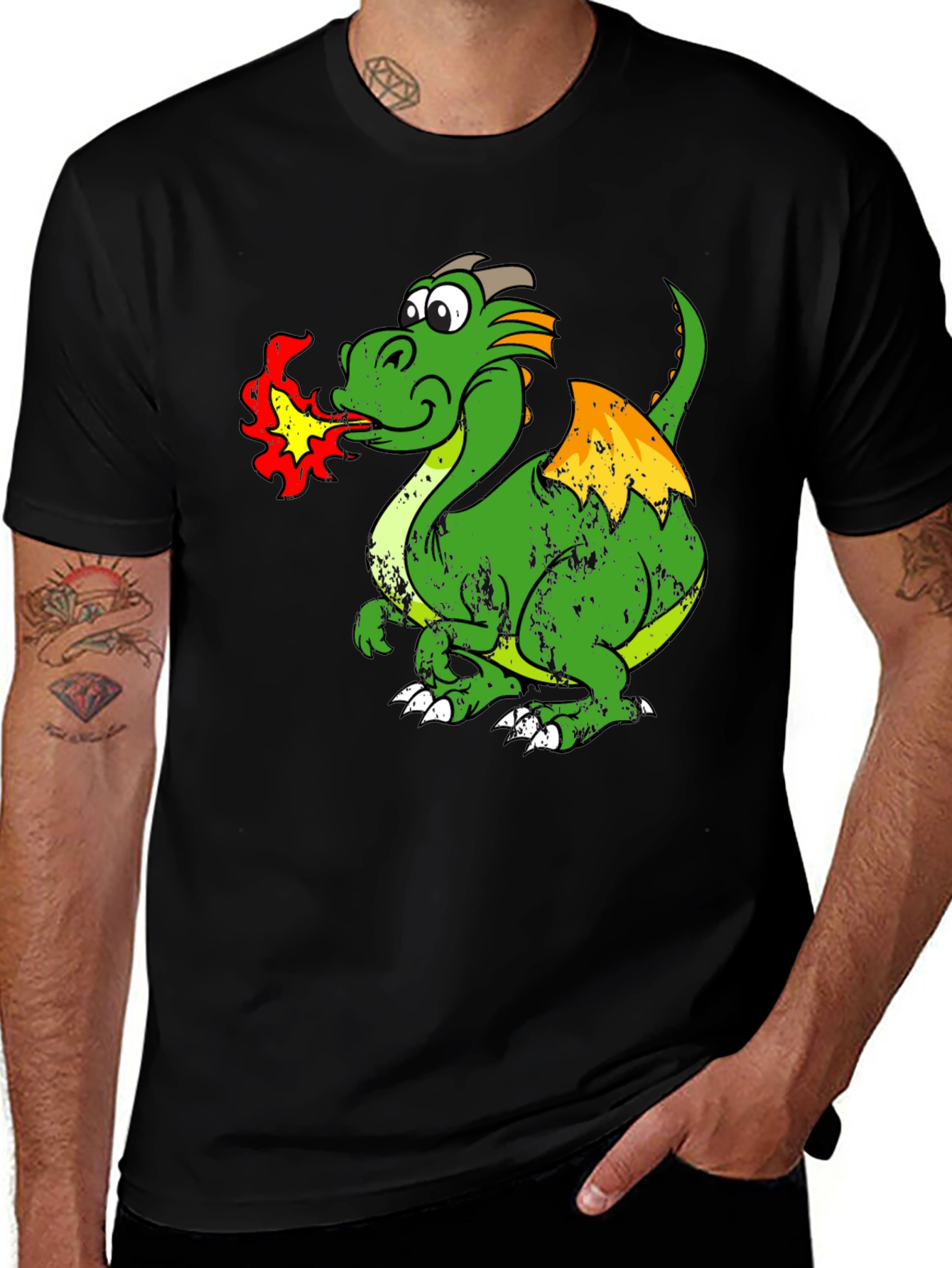 Variant 11 of Fire Breathing Dragon T-Shirt