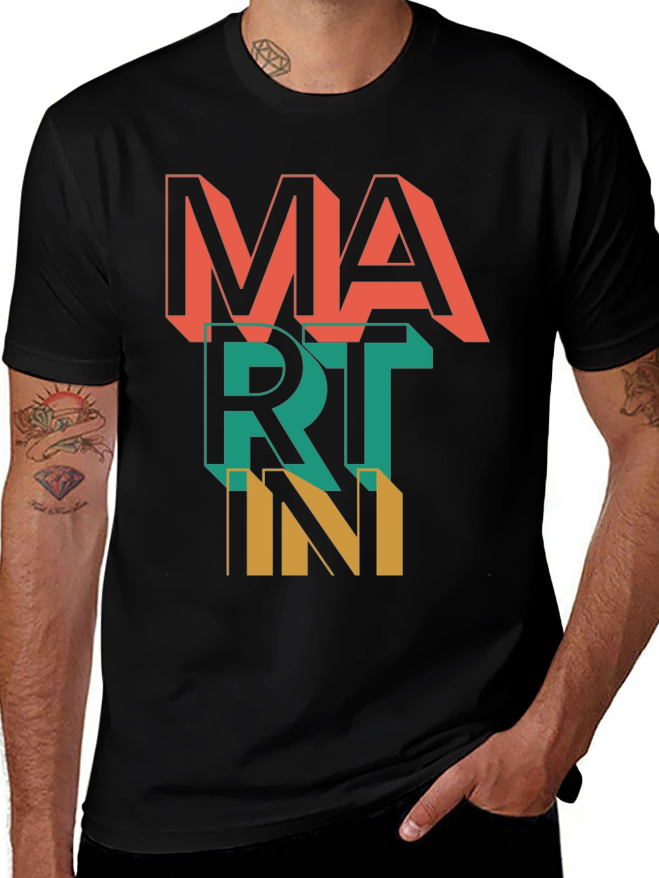 Variant 13 of Martin T-Shirt - Retro Style Graphic Tee