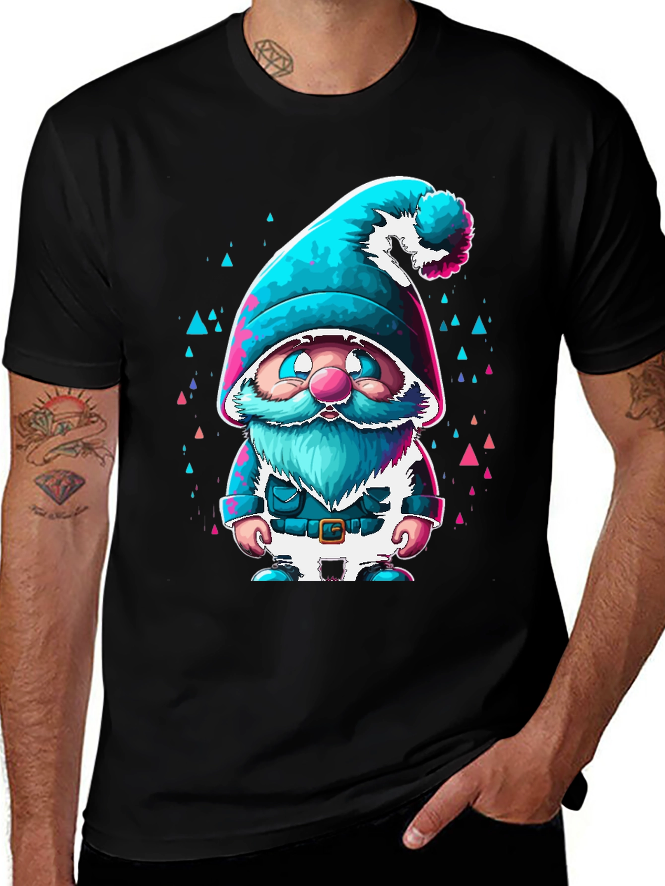Variant 25 of Whimsical Gnome Graphic Tee - Cool Design