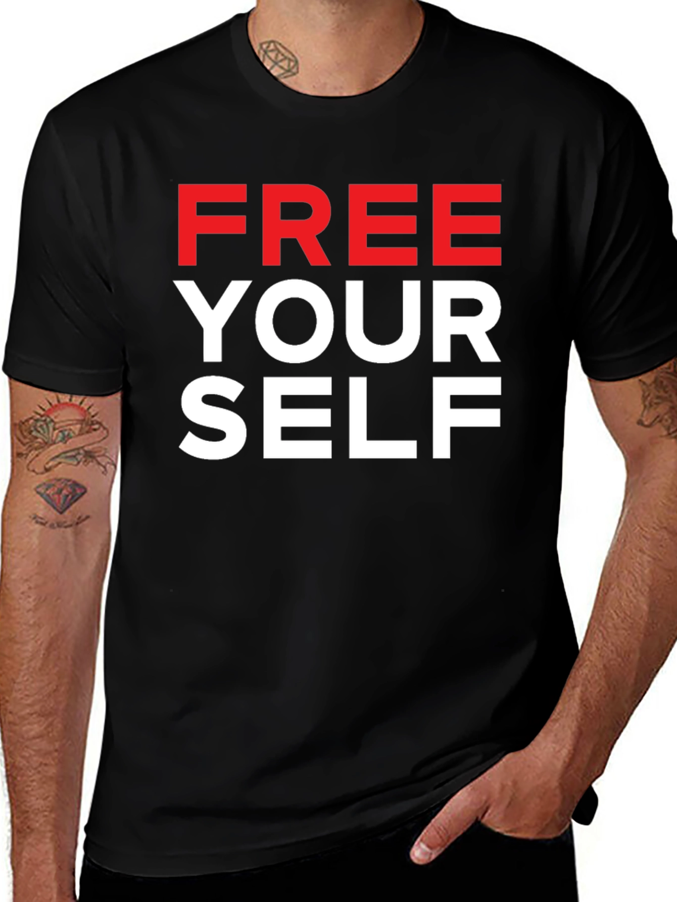 Variant 18 of Free Yourself Graphic T-Shirt - Bold Statement Tee