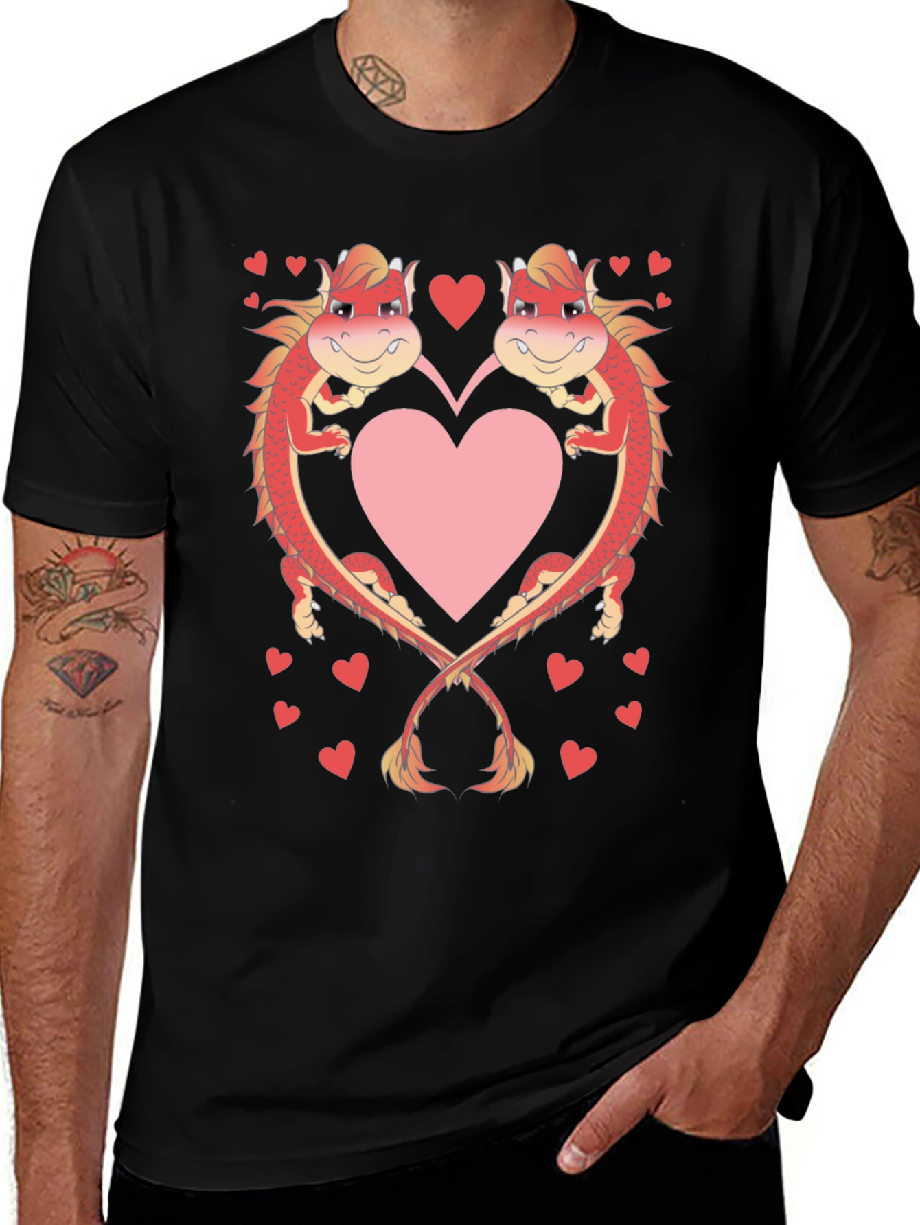 Variant 10 of Dragon Heart T-Shirt - Love & Fantasy Tee