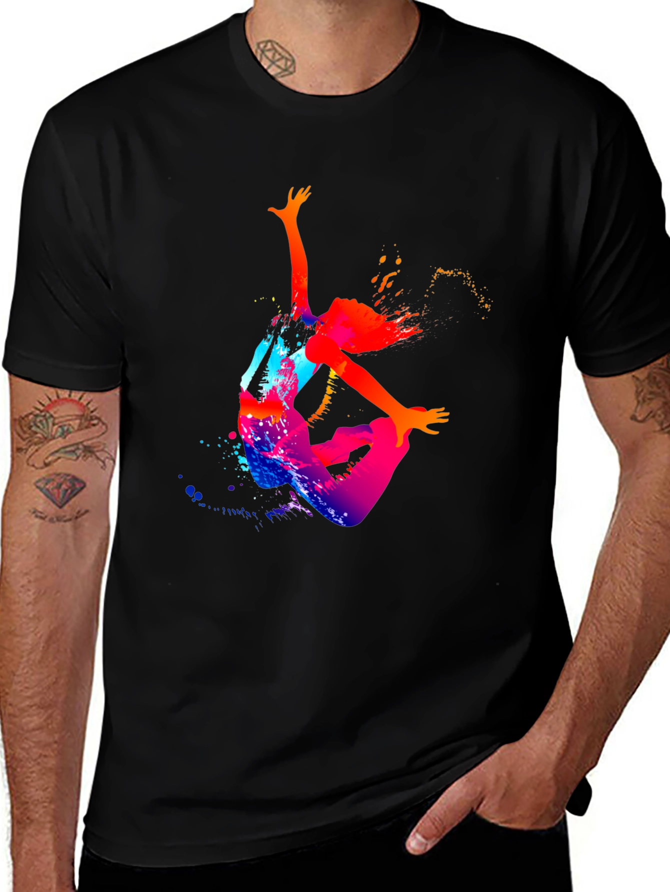 Variant 12 of Abstract Dancer Graphic T-Shirt