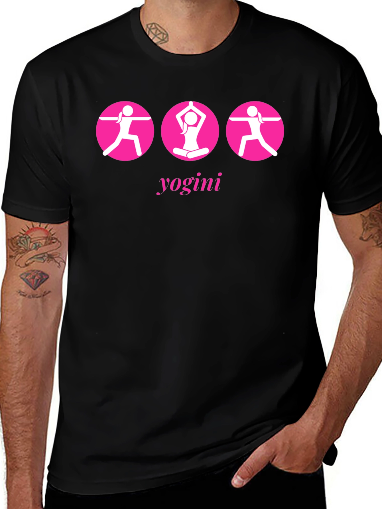 Variant 7 of Yogini T-Shirt - Yoga Poses Graphic Tee