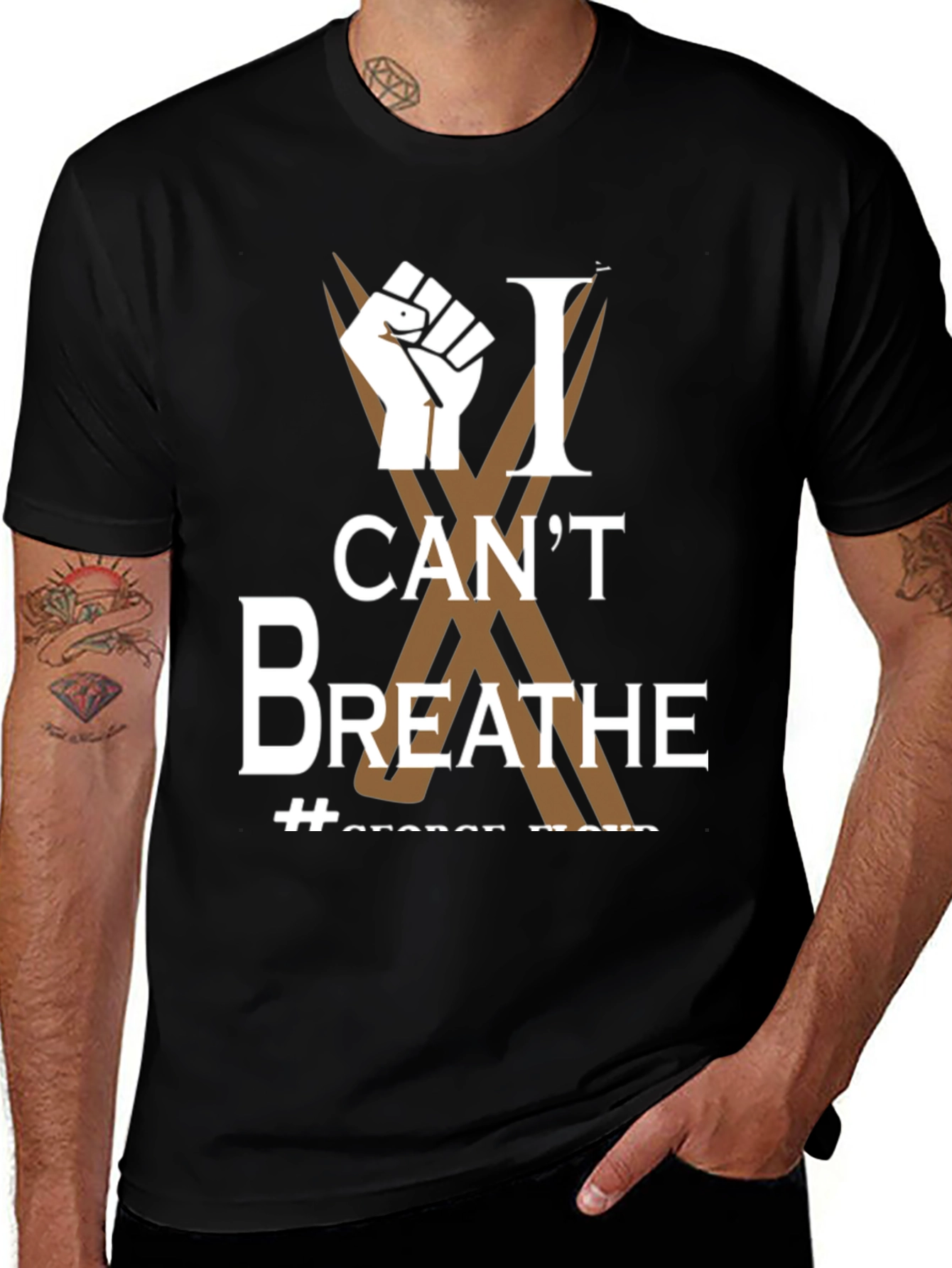 Variant 29 of I Can't Breathe Graphic T-Shirt - Black Lives Matter