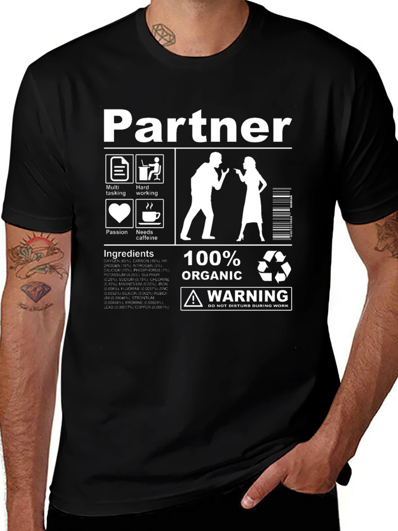 Partner Ingredients T-Shirt Funny Work Tee