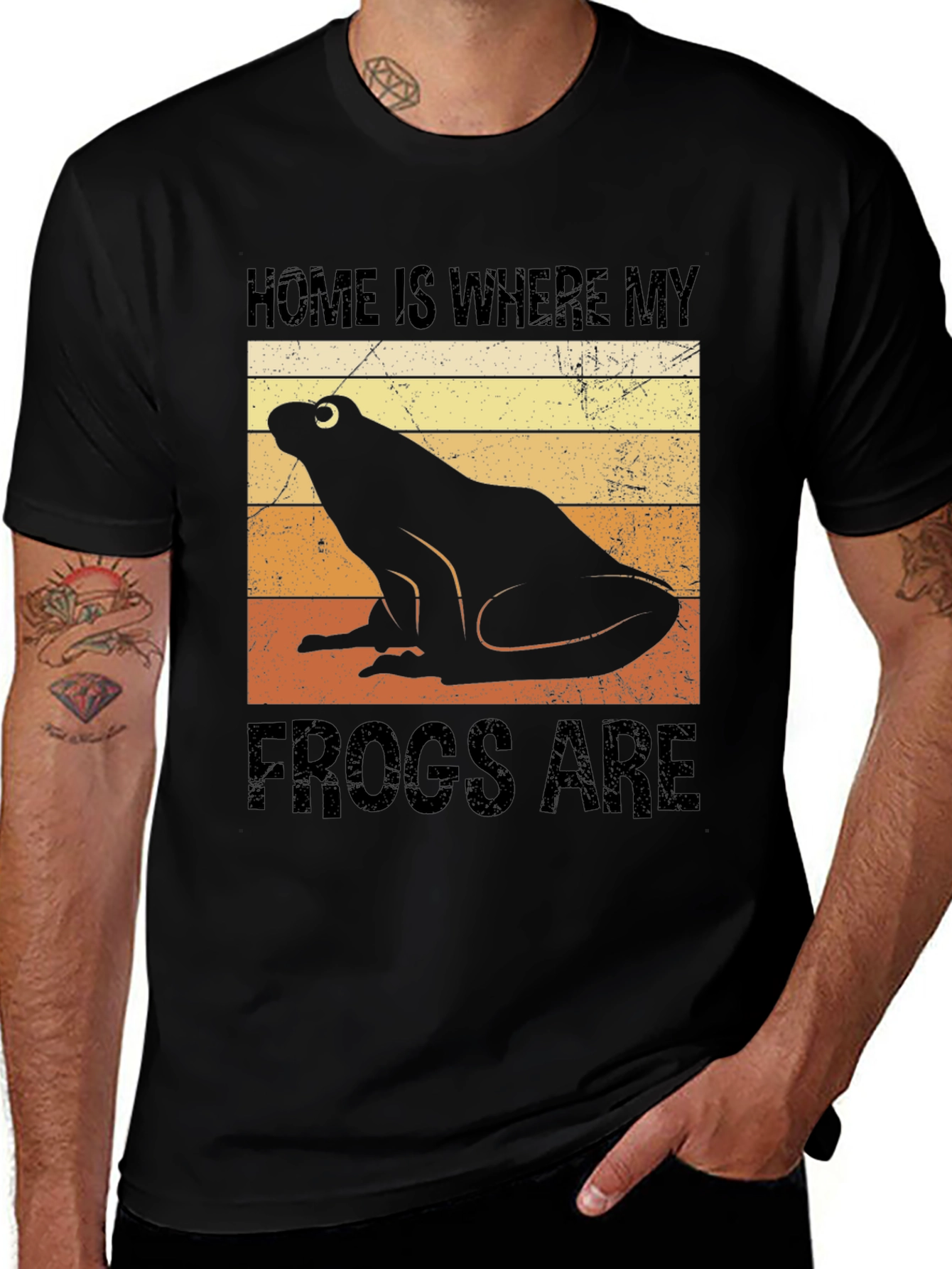 Variant 24 of Home is Where My Frogs Are T-Shirt