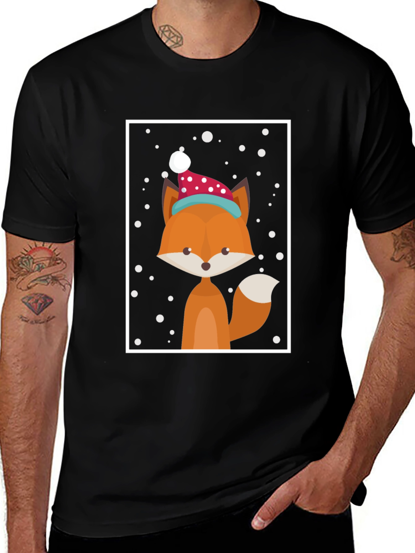 Variant 26 of Festive Fox Graphic Tee
