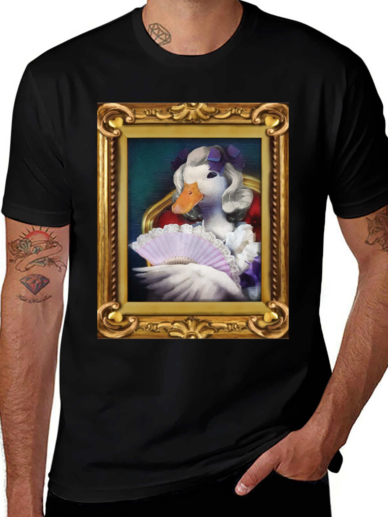 Variant 23 of Funny Duck Portrait T-Shirt