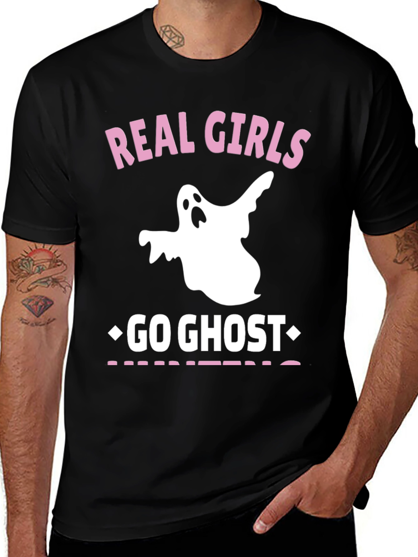 Variant 29 of Real Girls Go Ghost Hunting Graphic Tee