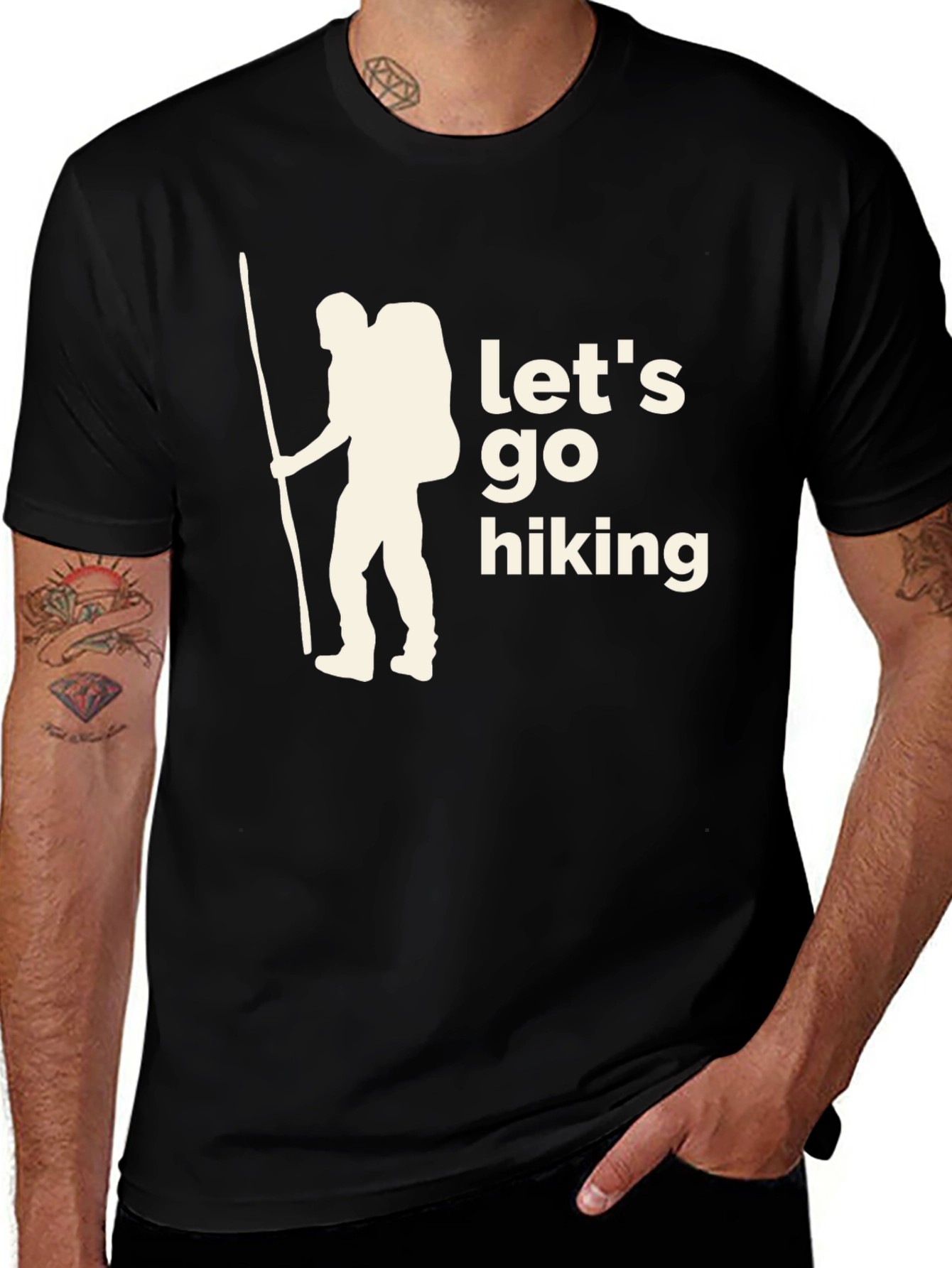 Variant 4 of Let's Go Hiking Graphic T-Shirt
