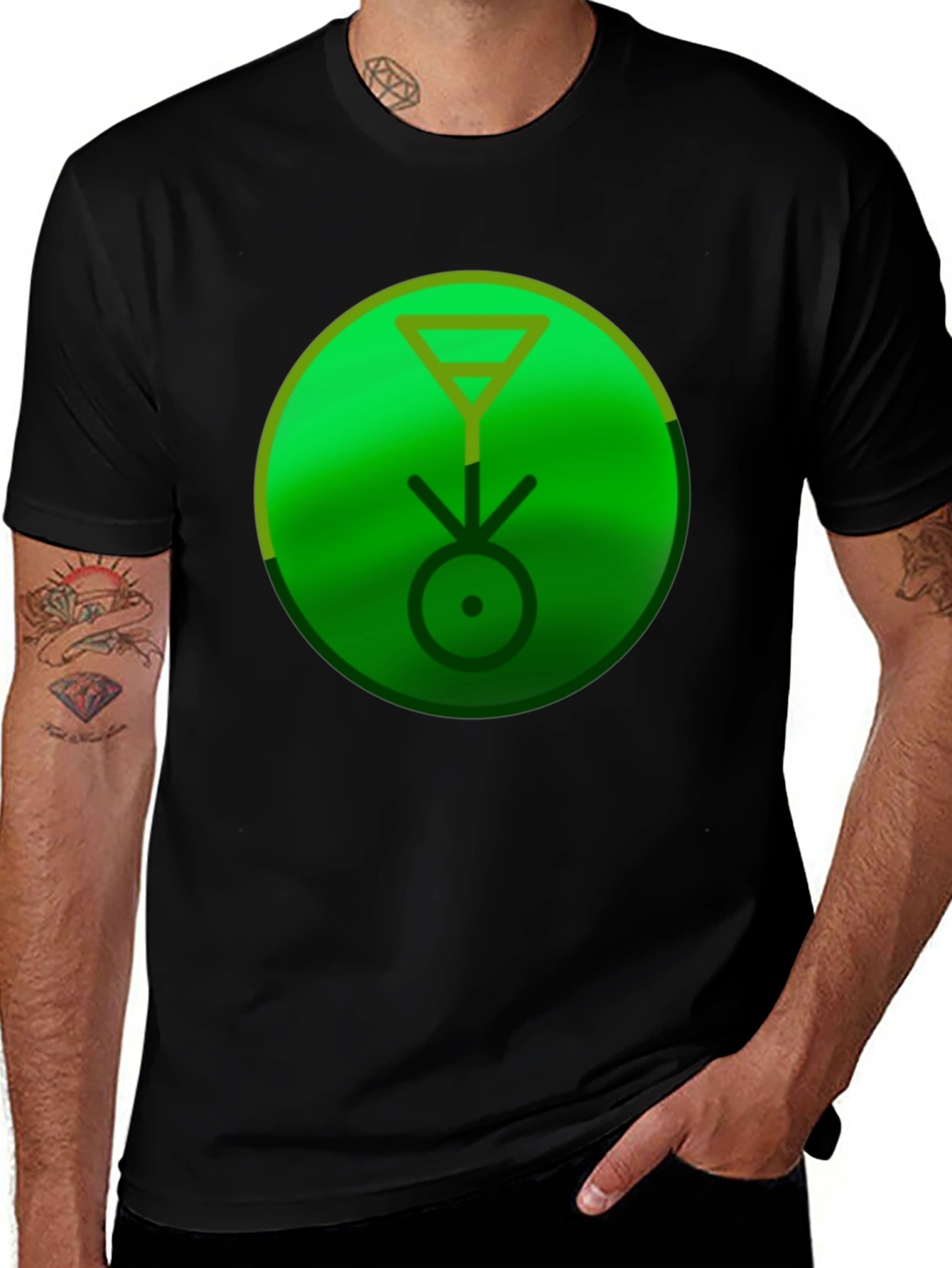Variant 25 of Symbolic Green Graphic Tee - Stylish & Unique
