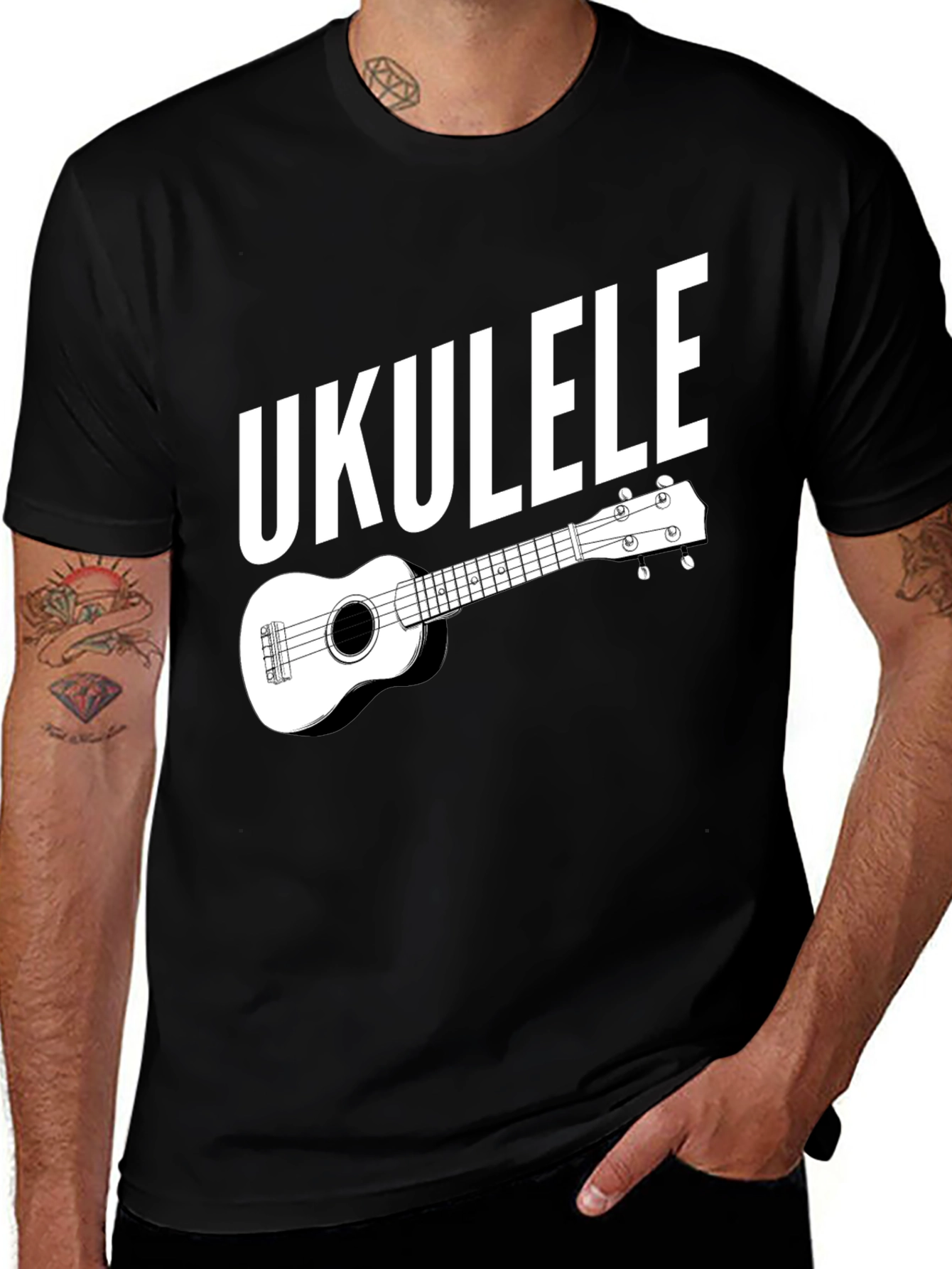 Variant 11 of Ukulele Graphic Tee - Music Lover Shirt