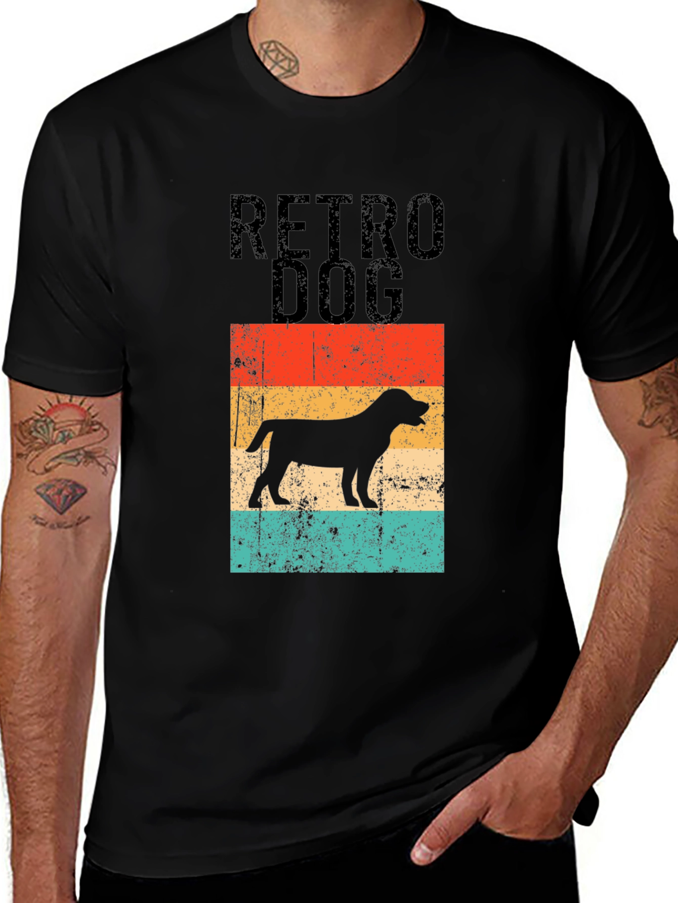 Variant 7 of Retro Dog Graphic T-Shirt - Stylish Pet Lover Tee