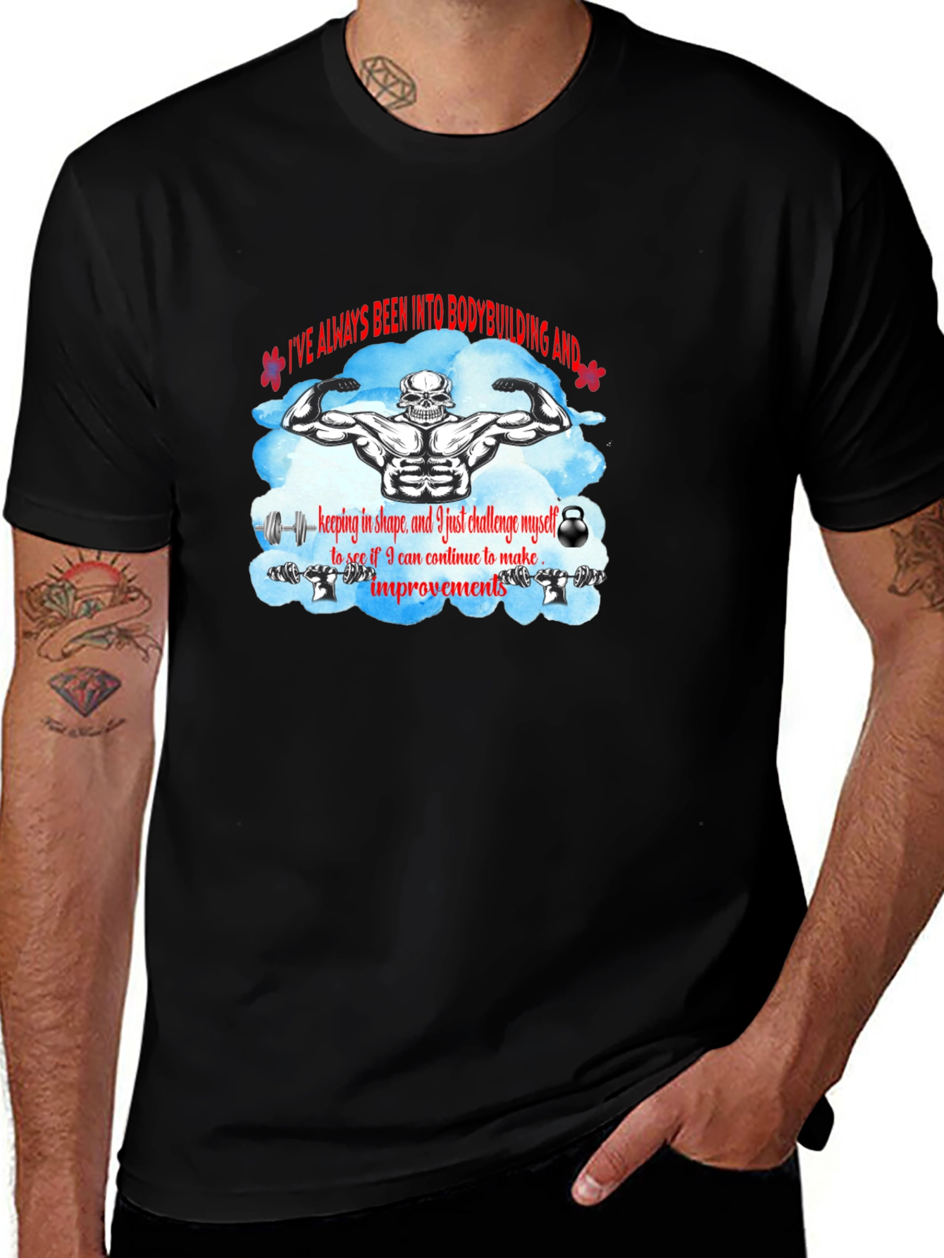 Variant 5 of Bodybuilding T-Shirt: Challenge Yourself!