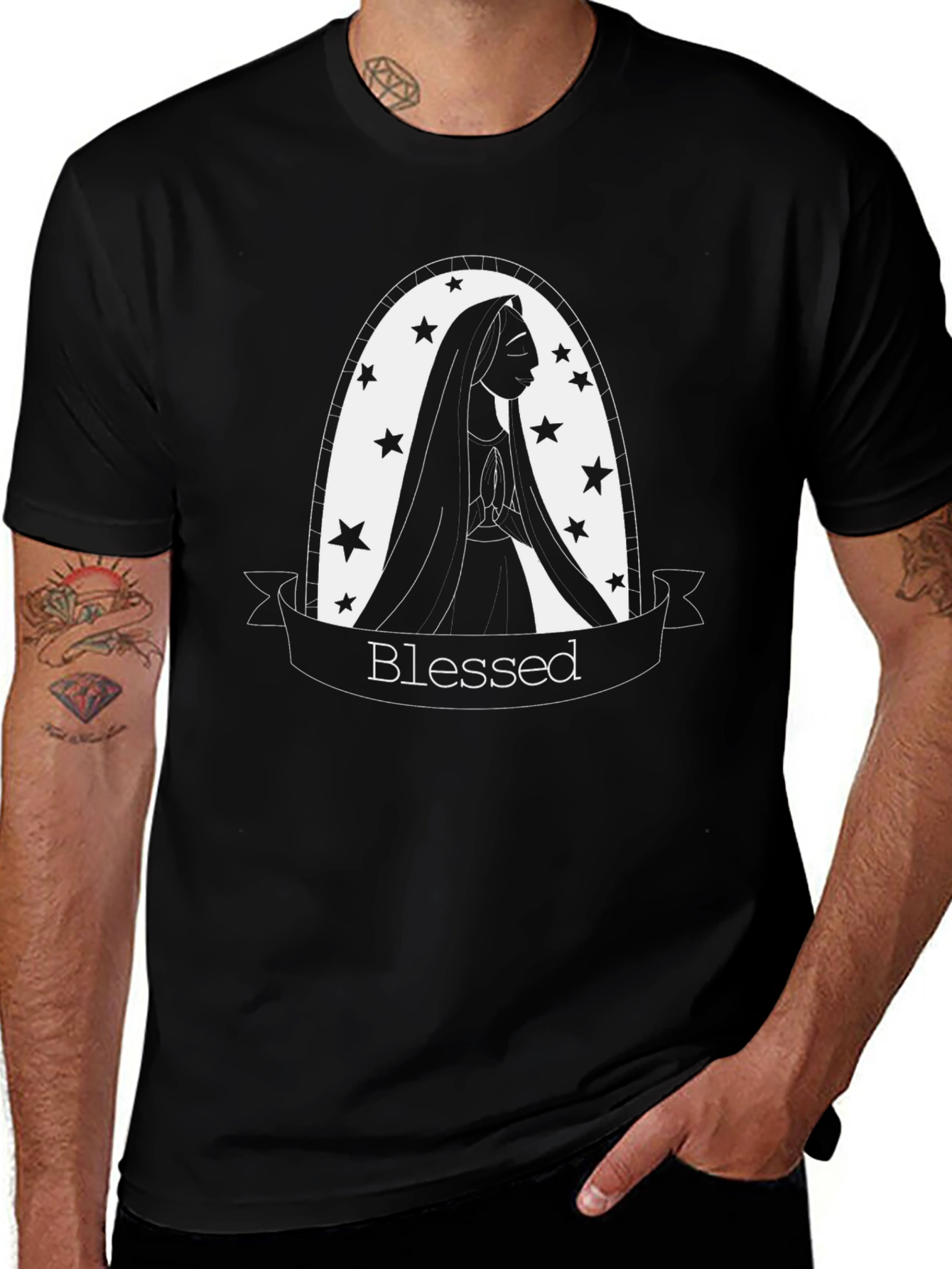 Variant 12 of Blessed Graphic Tee - Stylish Religious Apparel