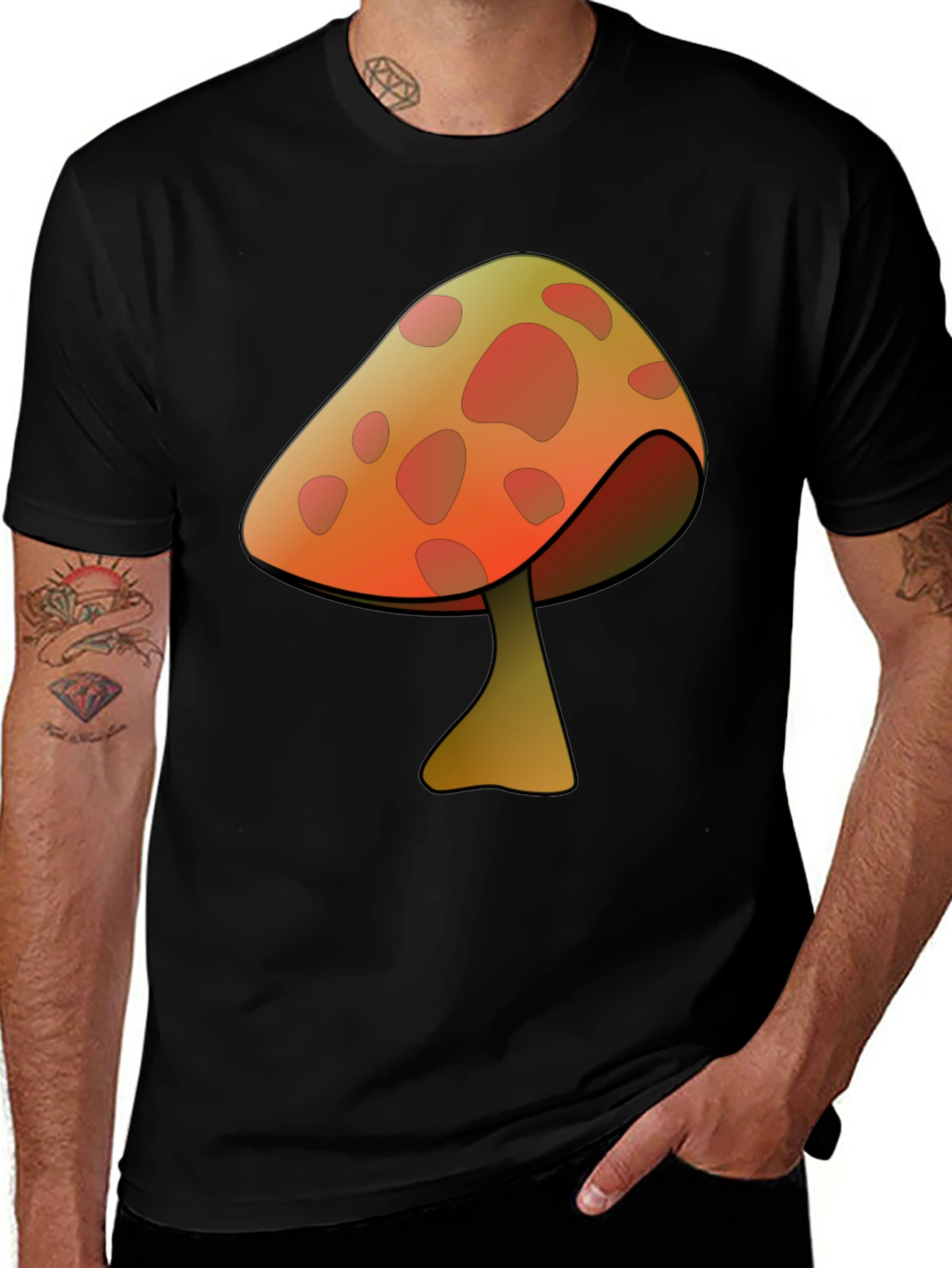 Variant 21 of Mushroom Graphic Tee - Funky Style