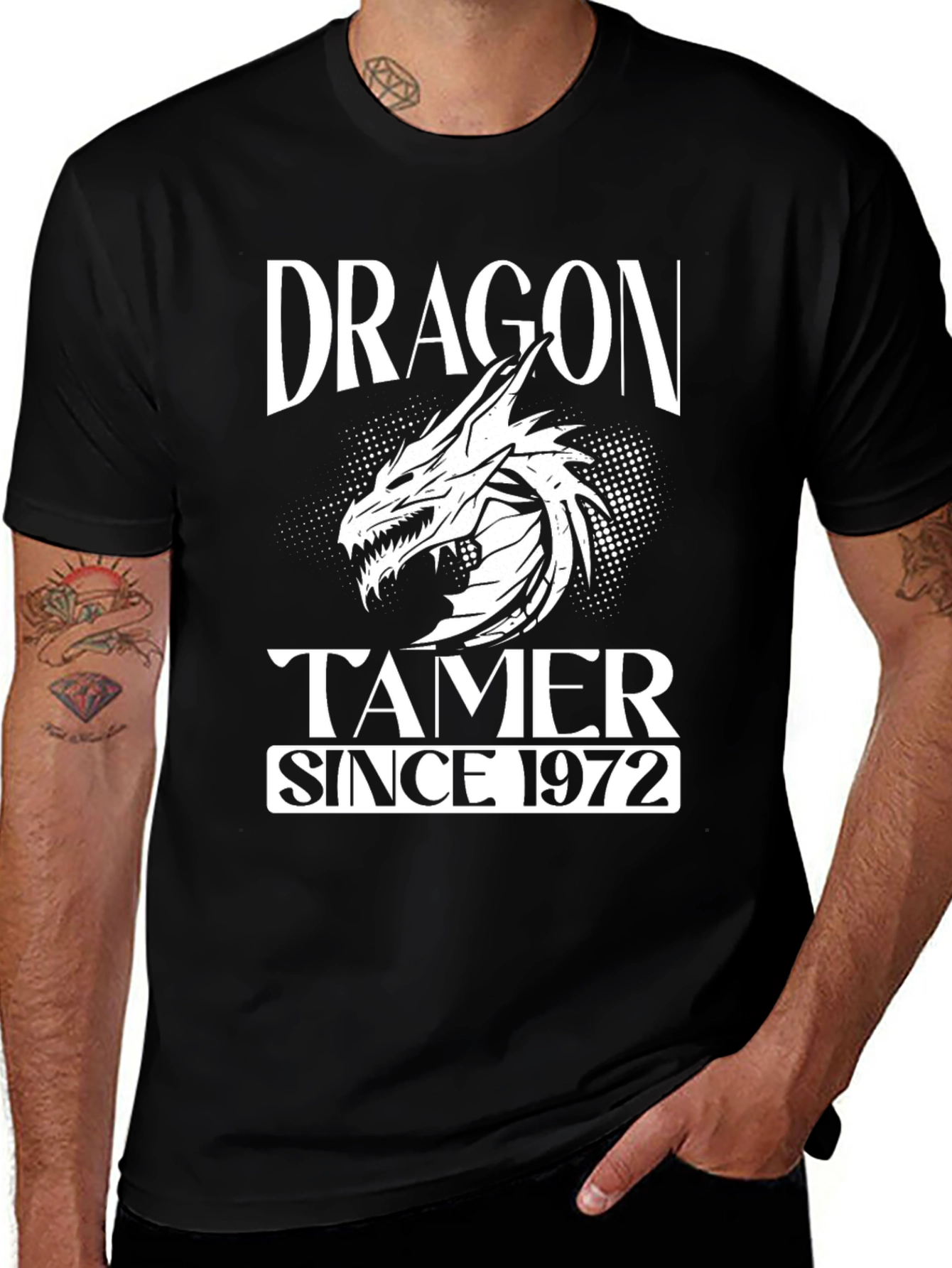 Dragon Tamer Since 1972 Graphic Tee - Black