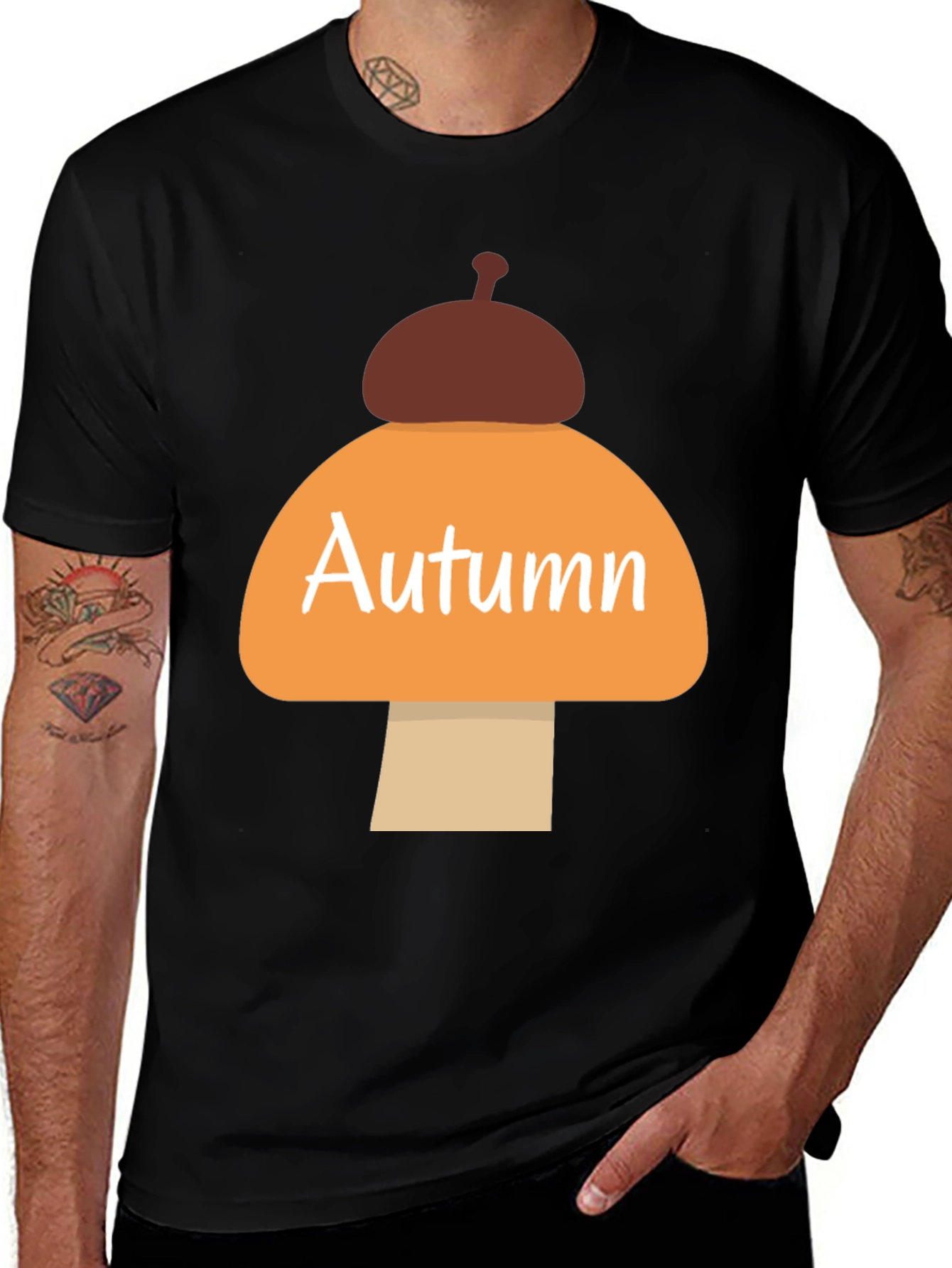 Autumn Mushroom T-Shirt - Seasonal Style