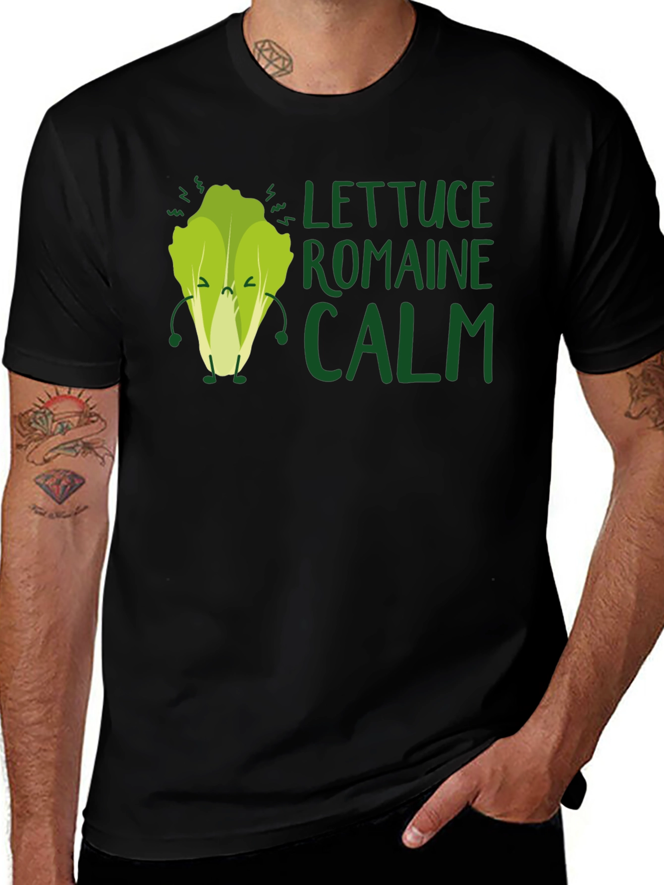 Lettuce Romaine Calm Graphic T-Shirt