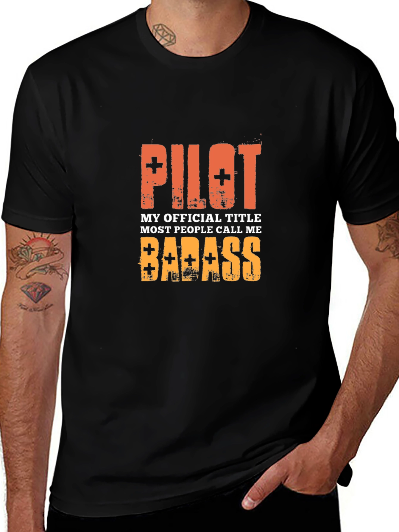 Variant 30 of Pilot Badass Graphic T-Shirt - Men's