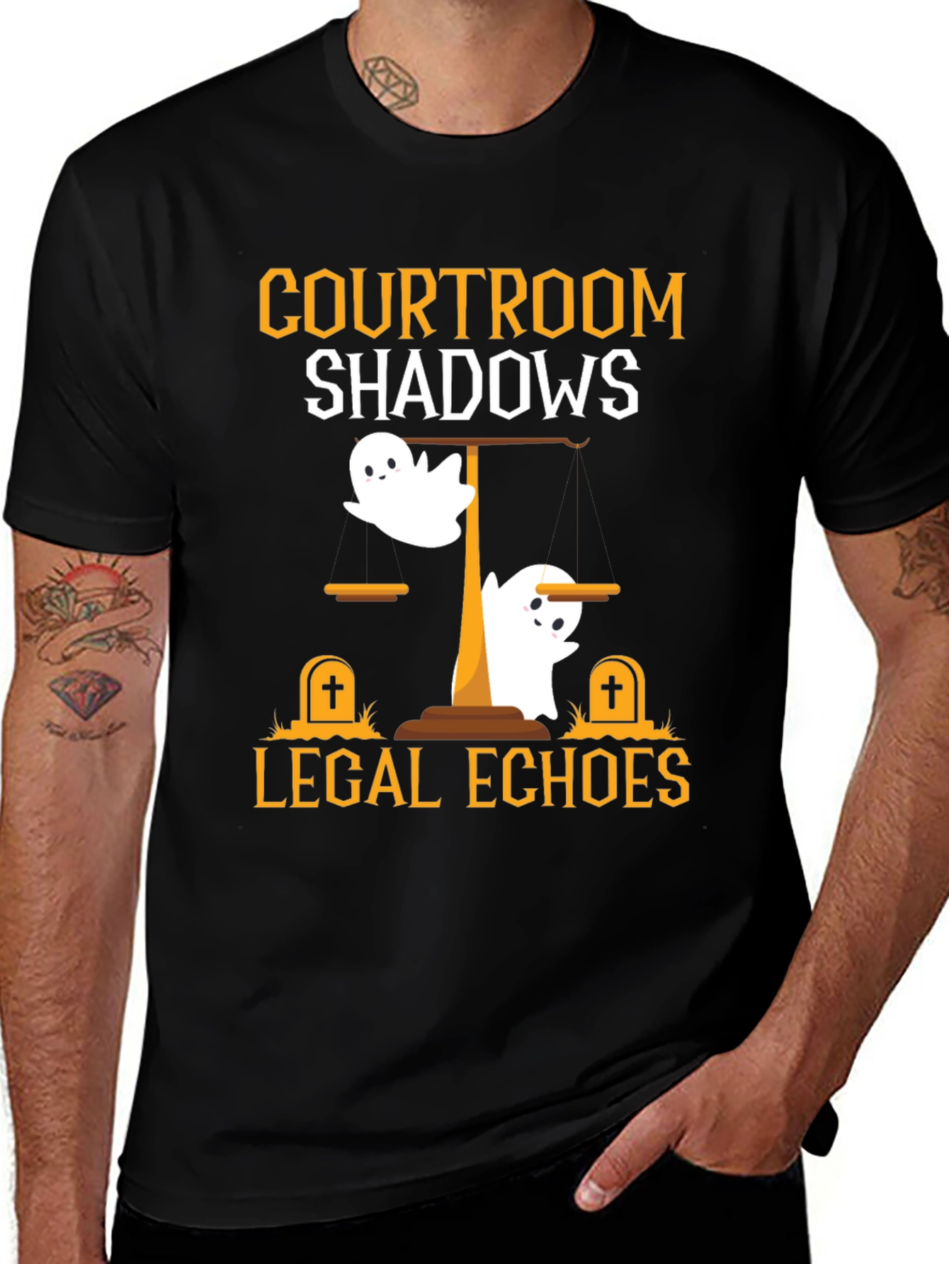Courtroom Shadows Halloween T-Shirt