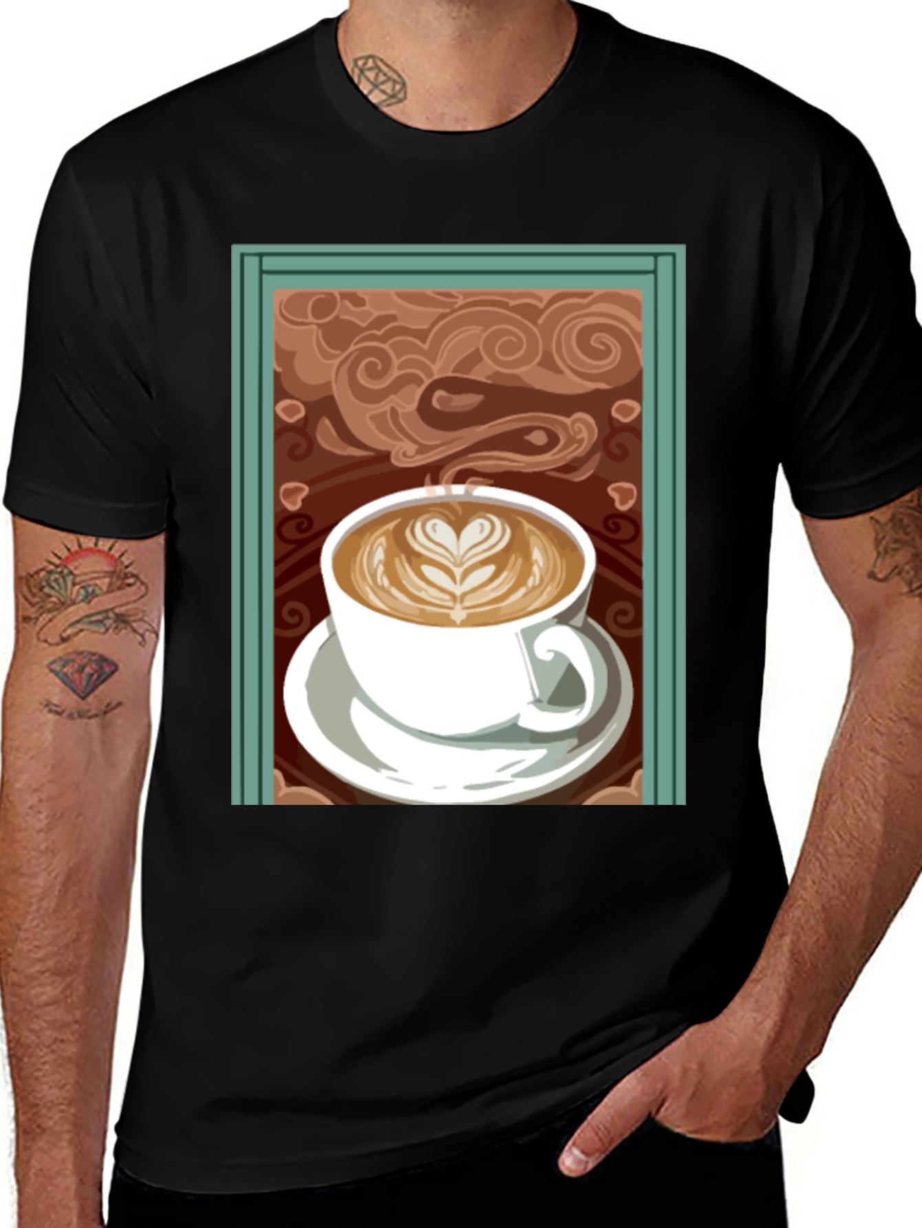 Coffee Art Graphic Tee
