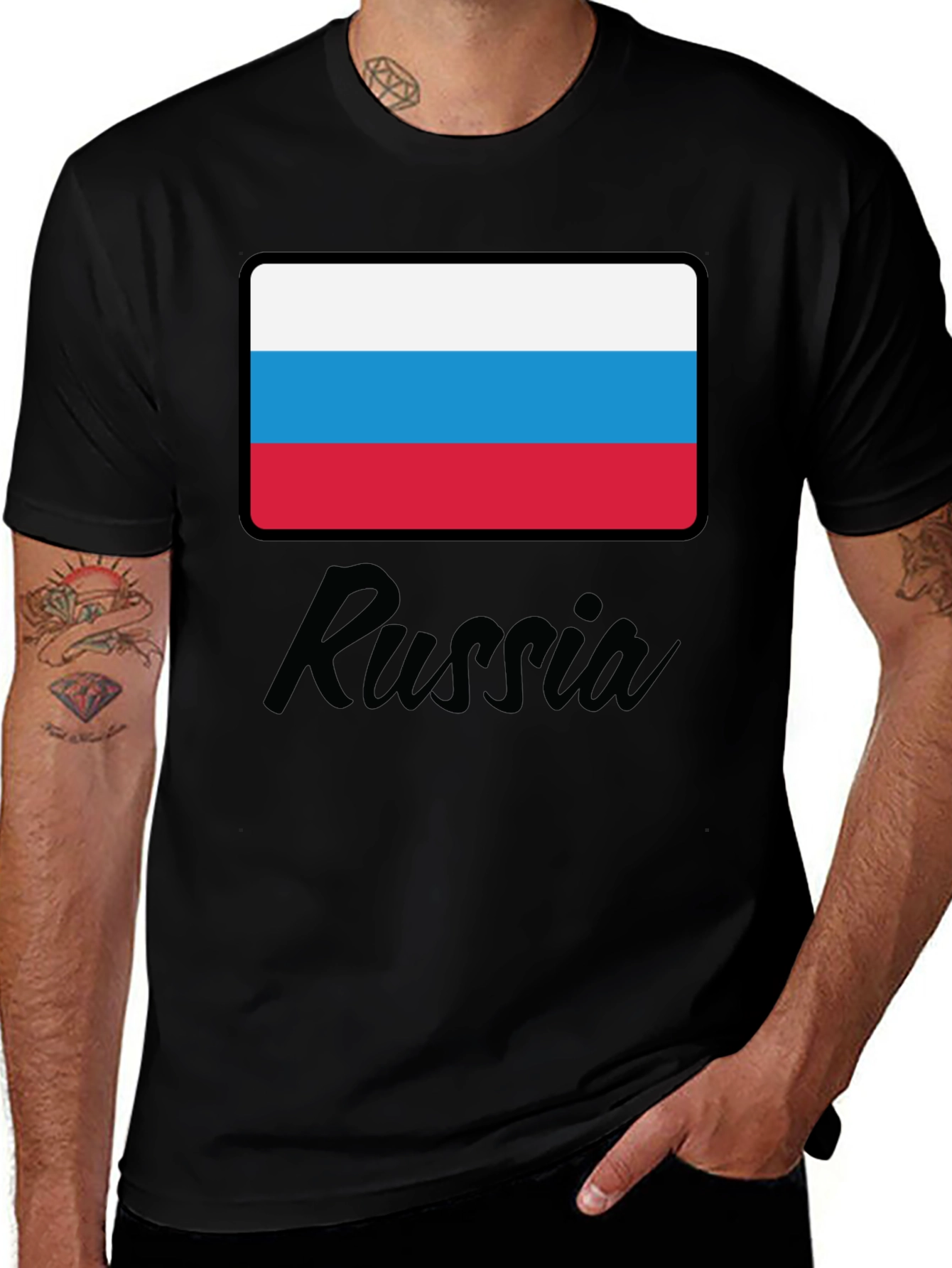 Russia Flag T-Shirt - Stylish Patriotic Tee