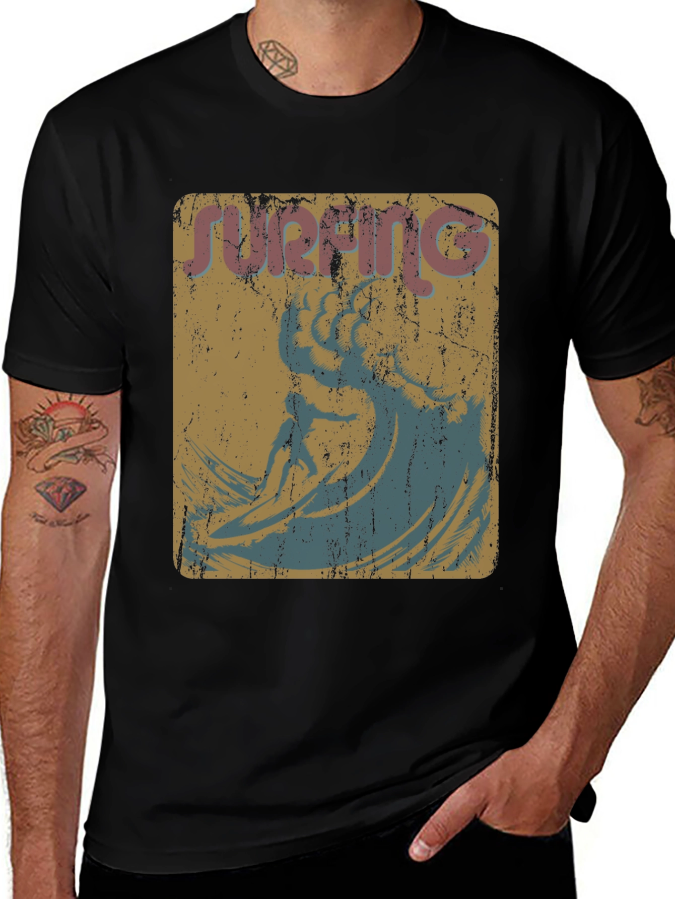 Variant 23 of Vintage Surfing Graphic T-Shirt
