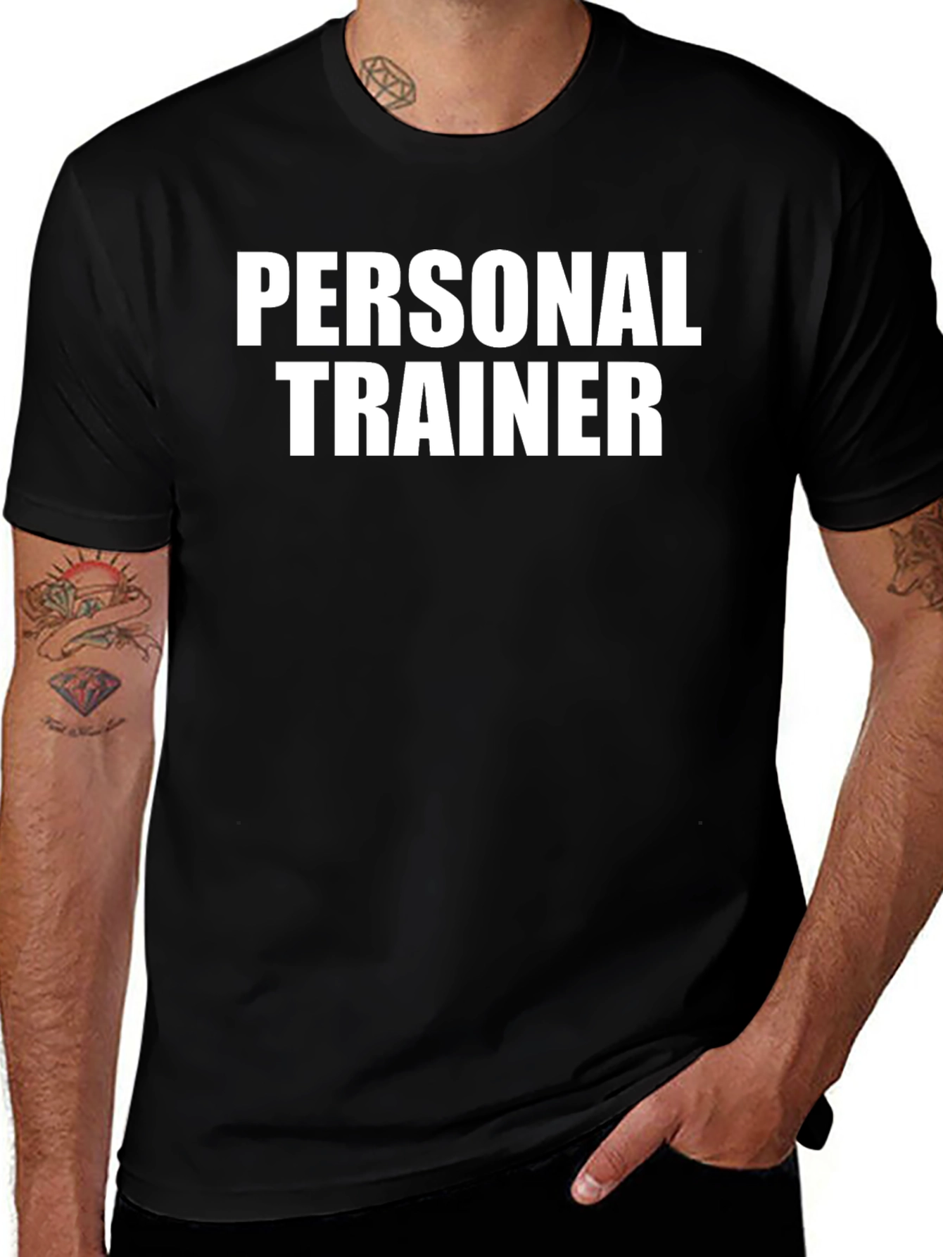 Variant 2 of Personal Trainer Black T-Shirt