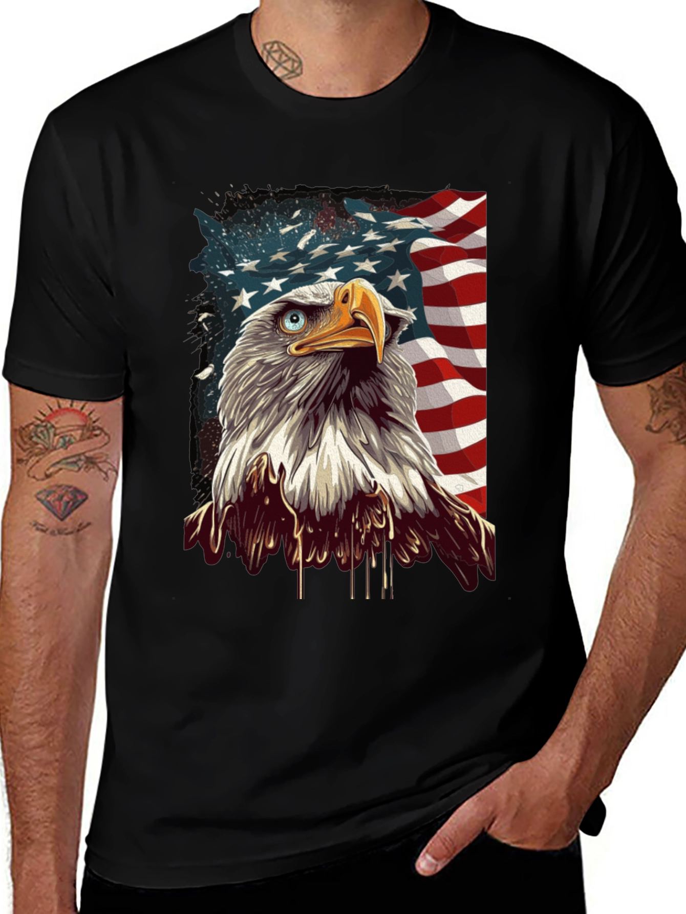 Variant 6 of American Eagle Graphic Tee - Patriotic Style