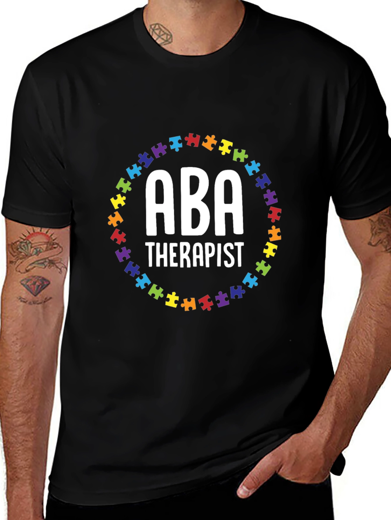 Variant 12 of ABA Therapist Autism Puzzle T-Shirt