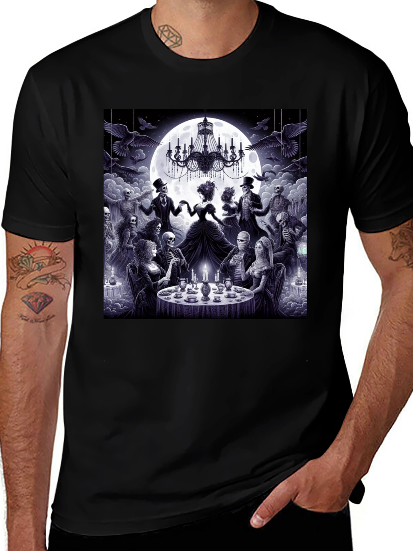 Variant 25 of Gothic Tea Party T-Shirt