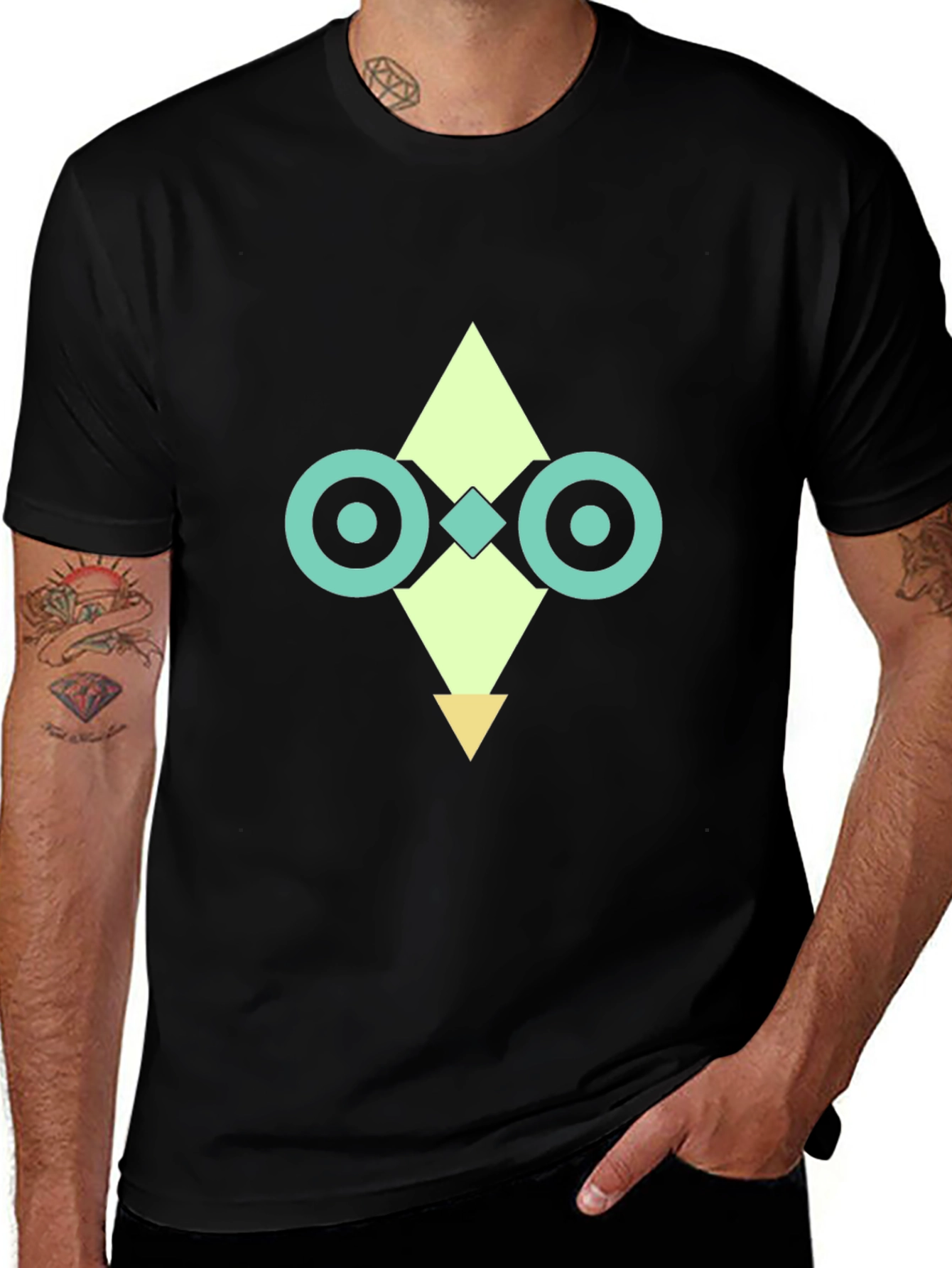 Variant 8 of Abstract Geometric Graphic T-Shirt